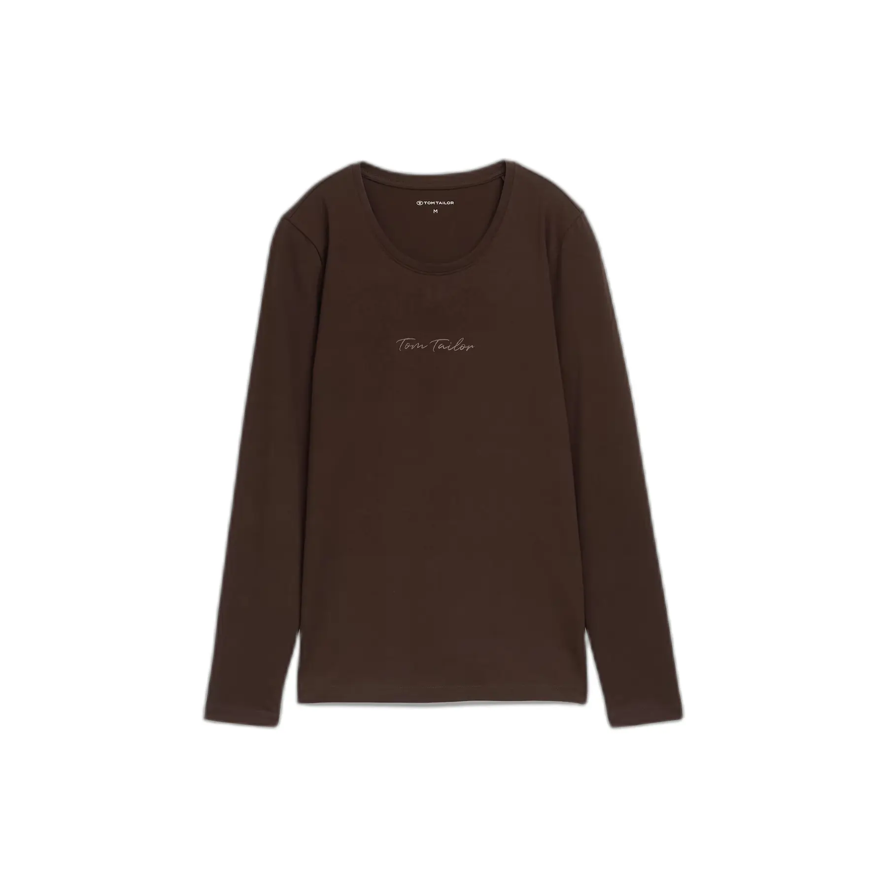 T-shirt a maniche lunghe logo donna Tom Tailor