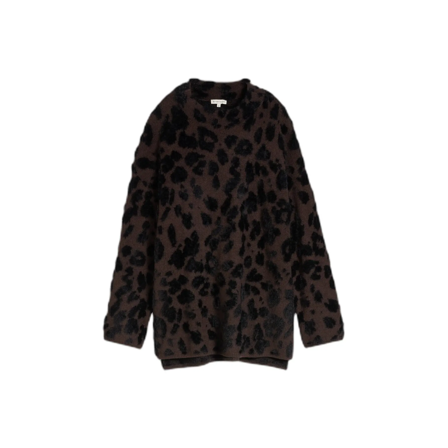 Pull jacquard in fil plume donna