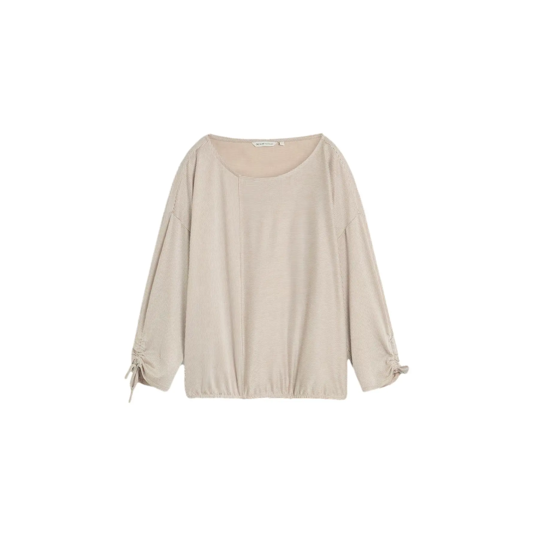 T-shirt maniche lunghe strutturato a righe donna Tom Tailor Denim