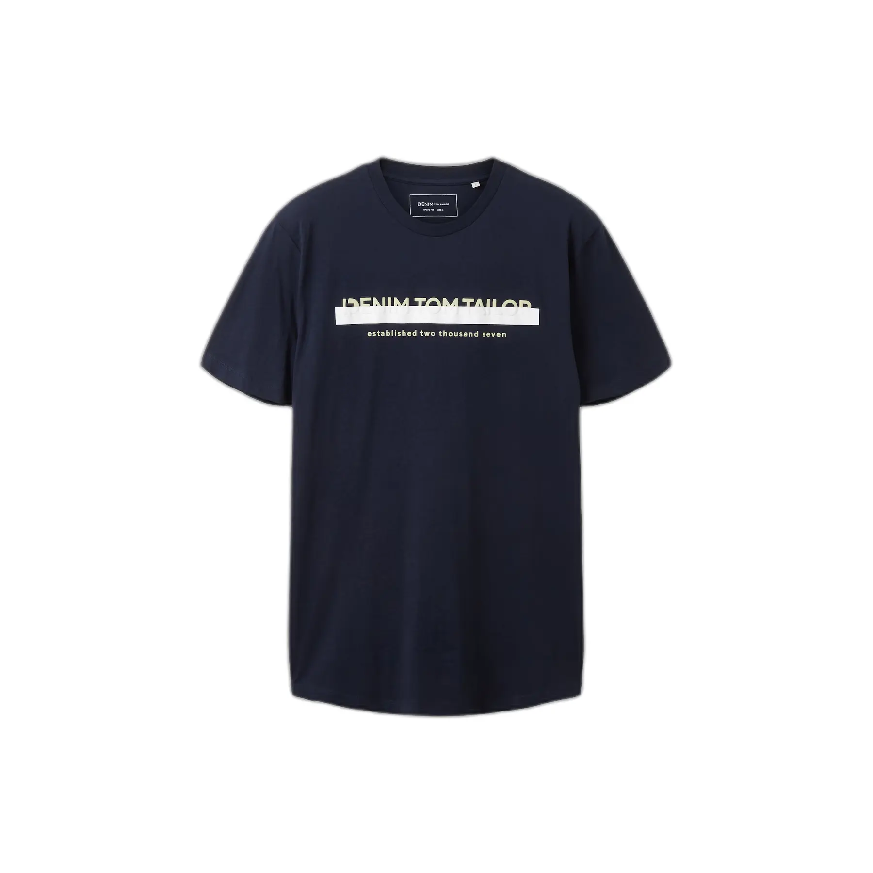 T-shirt con logo stampato sul davanti Tom Tailor Denim