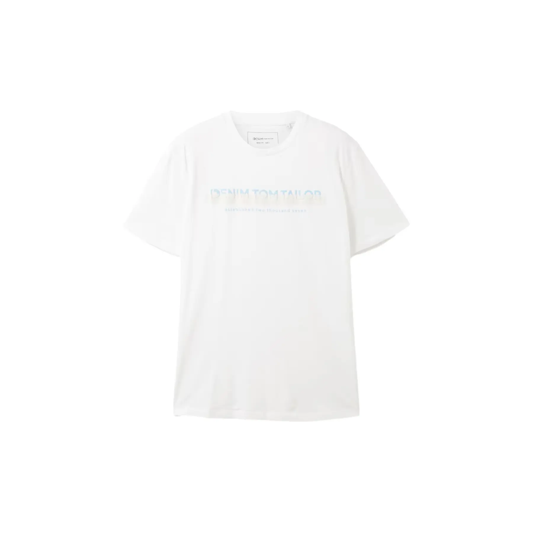 T-shirt con logo stampato sul davanti Tom Tailor Denim