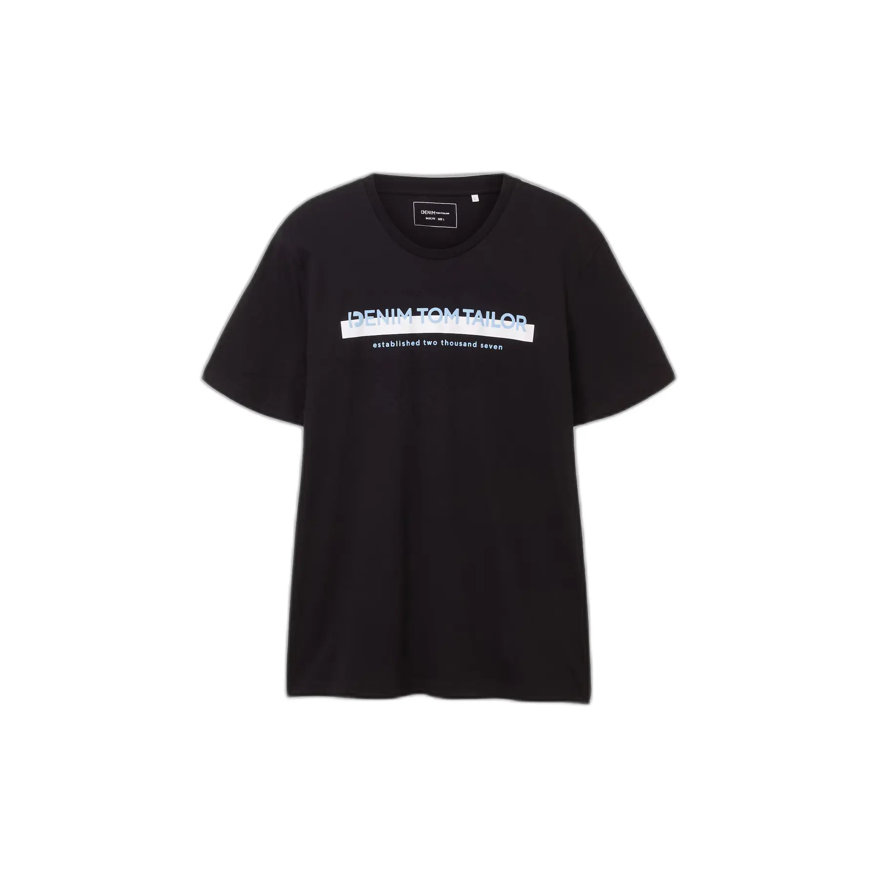 tomtailordenim T-shirt met logo vooraan bedrukt Tom Tailor Denim