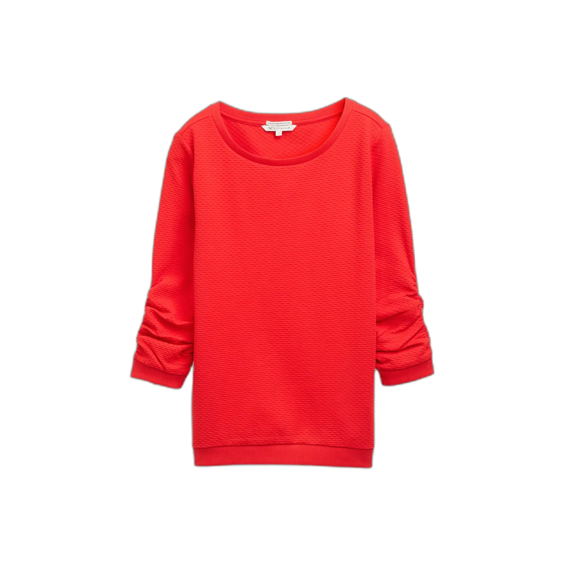 Felpa strutturata con ruches donna Tom Tailor Denim