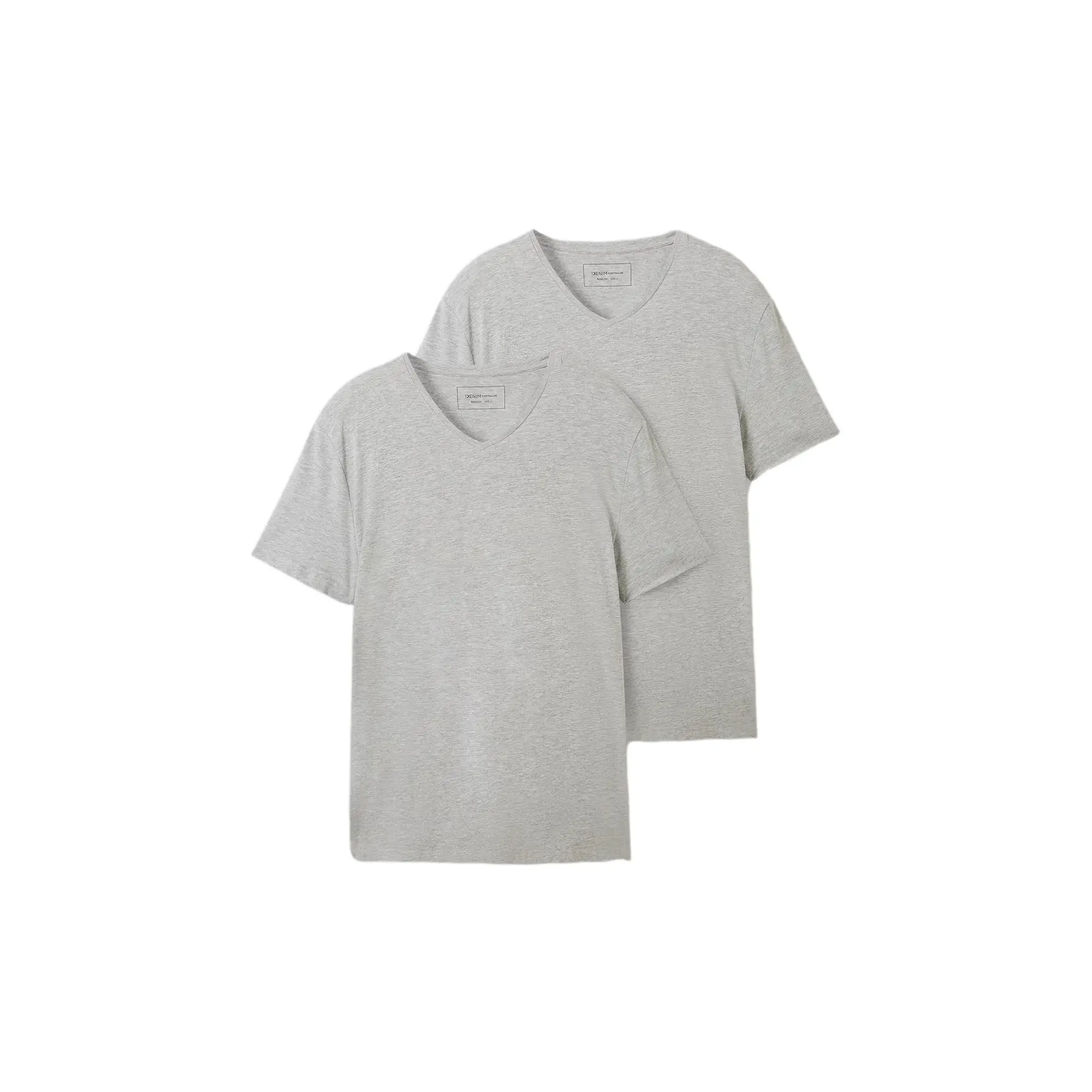 T-shirt con scollo a V Tom Tailor Denim (x2)