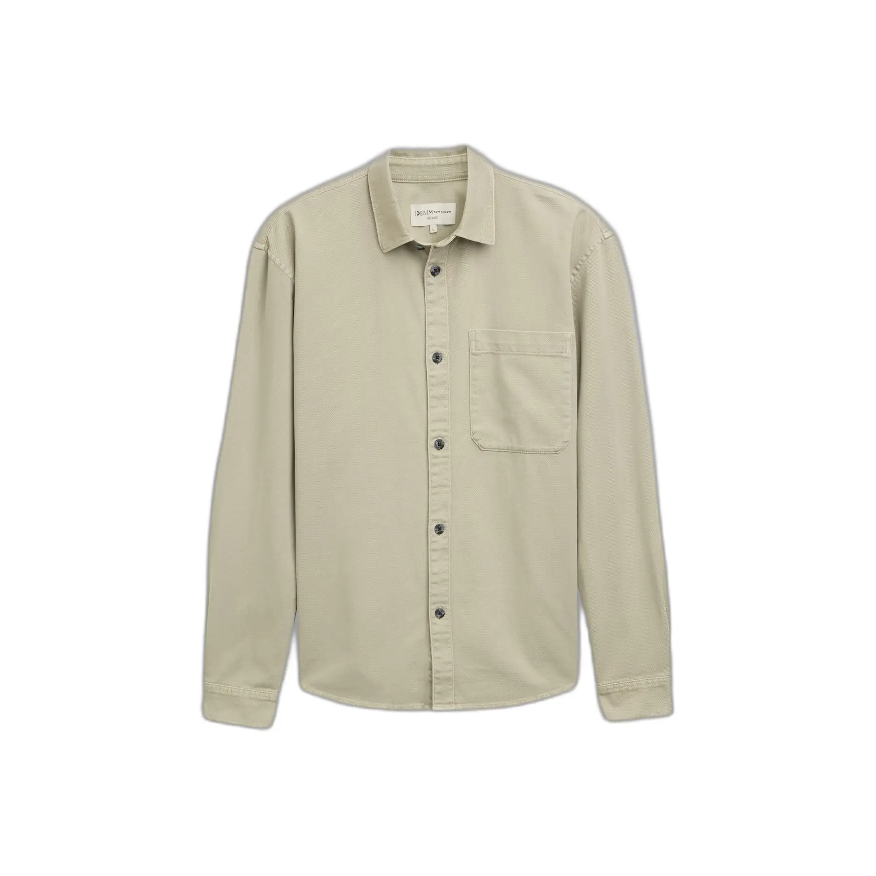 Camicia a maniche lunghe casual tinta in capo Tom Tailor Denim
