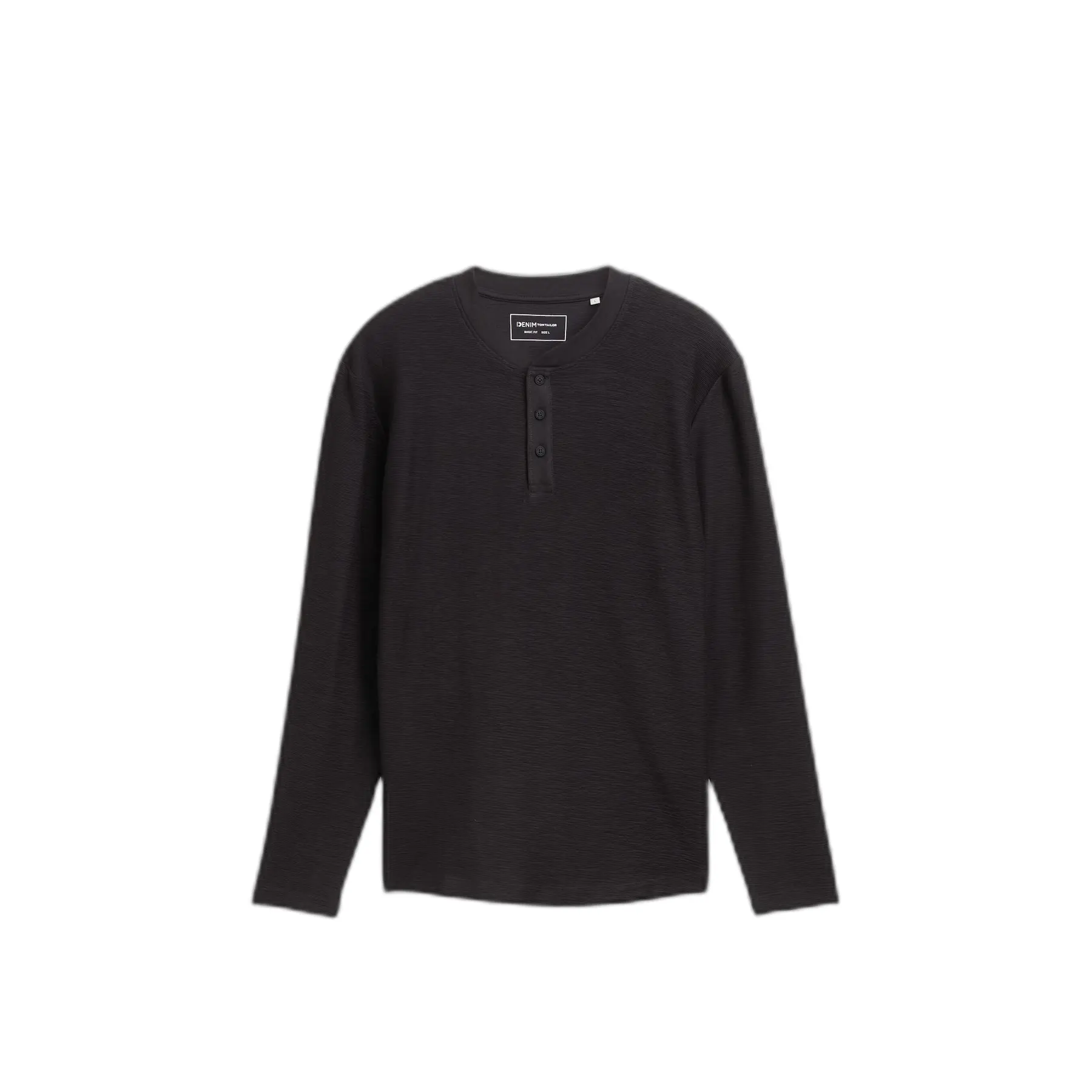 T-shirt a maniche lunghe strutturato Tom Tailor Denim