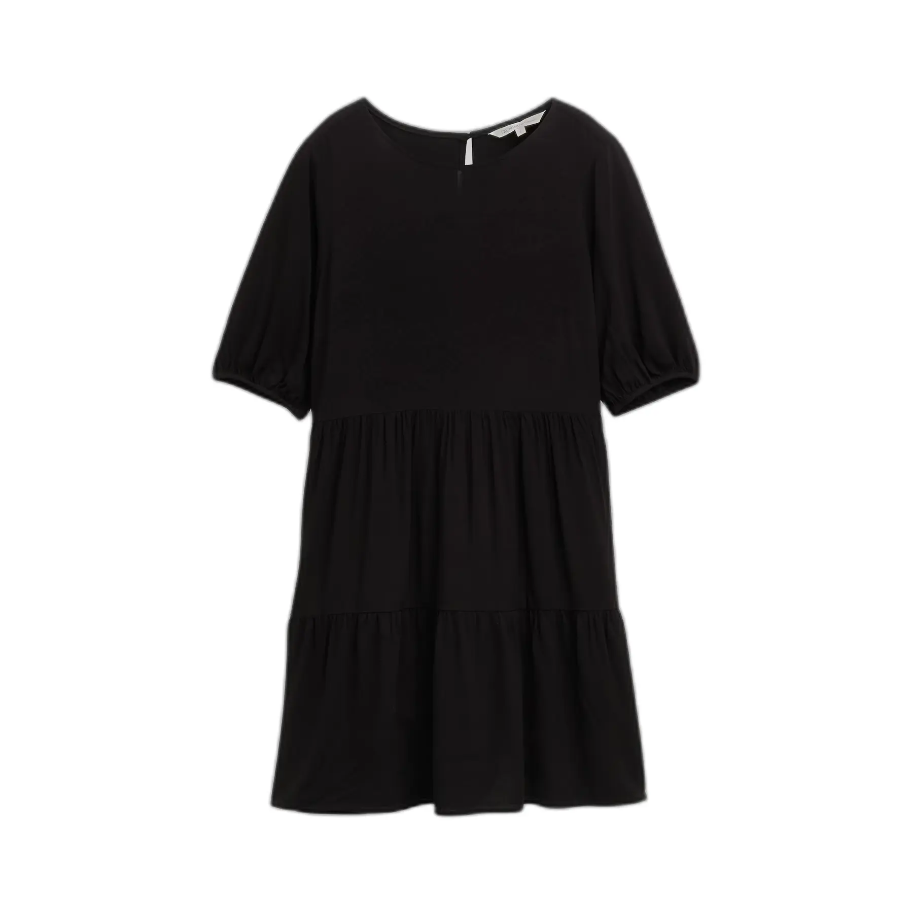 Robe en viscose à volants femme Tom Tailor Denim