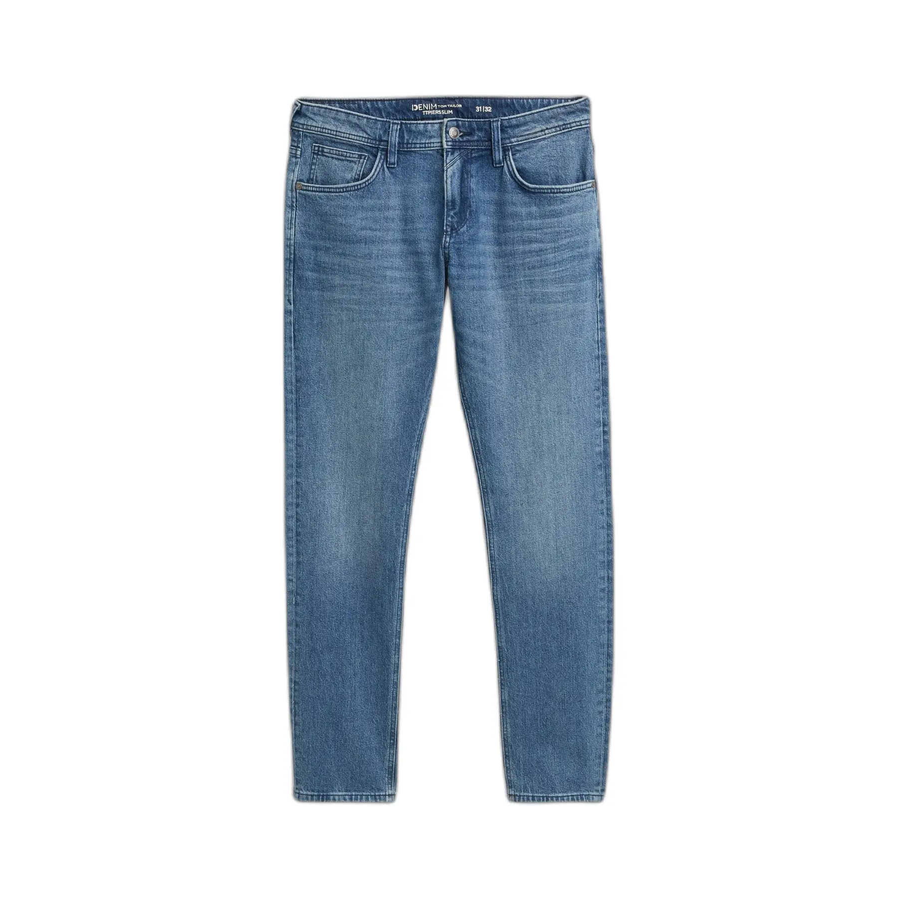 Jeans slim con chiusura a bottone e tasche diagonali Tom Tailor Denim Piers