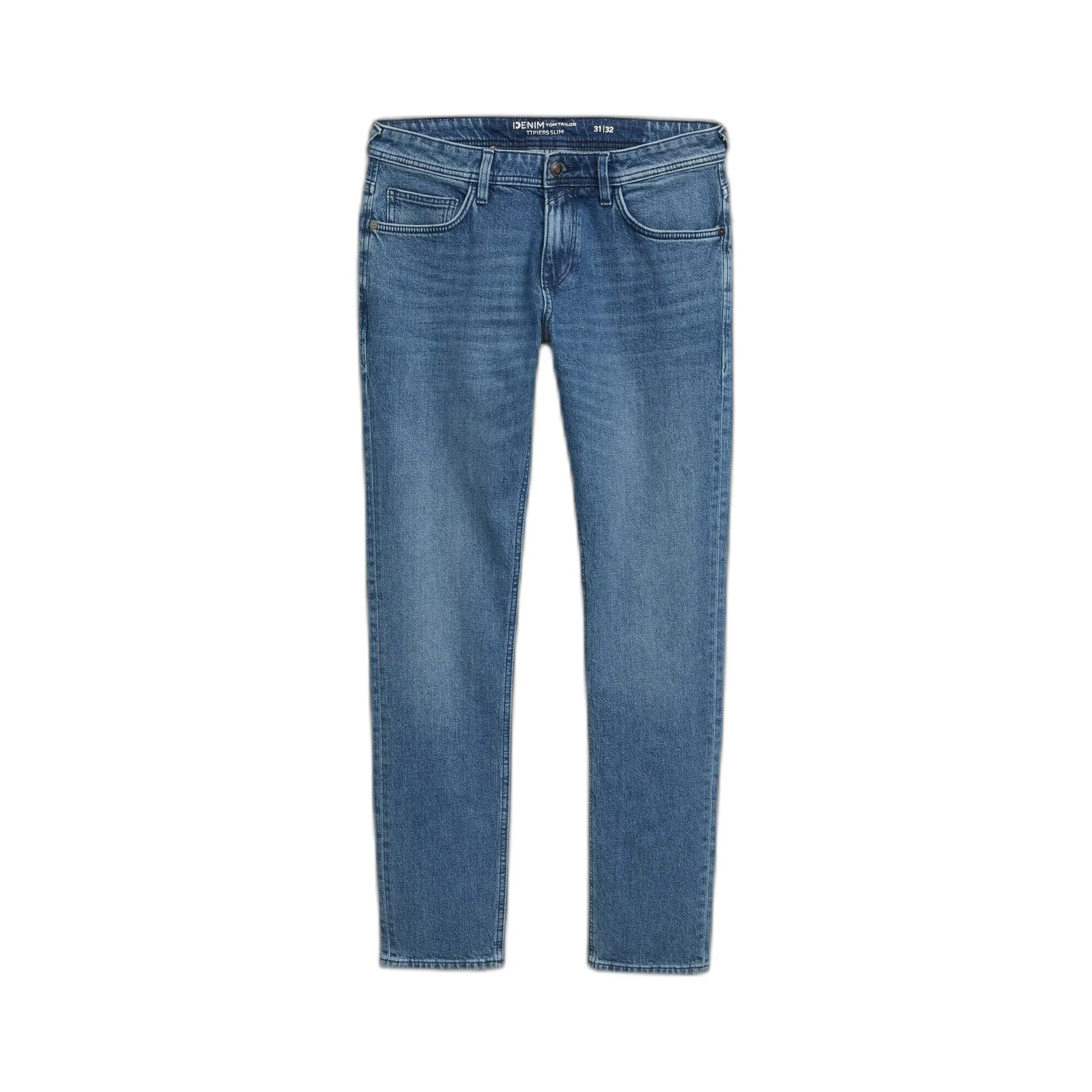 Jeans slim con chiusura a bottone e tasche diagonali Tom Tailor Denim Piers