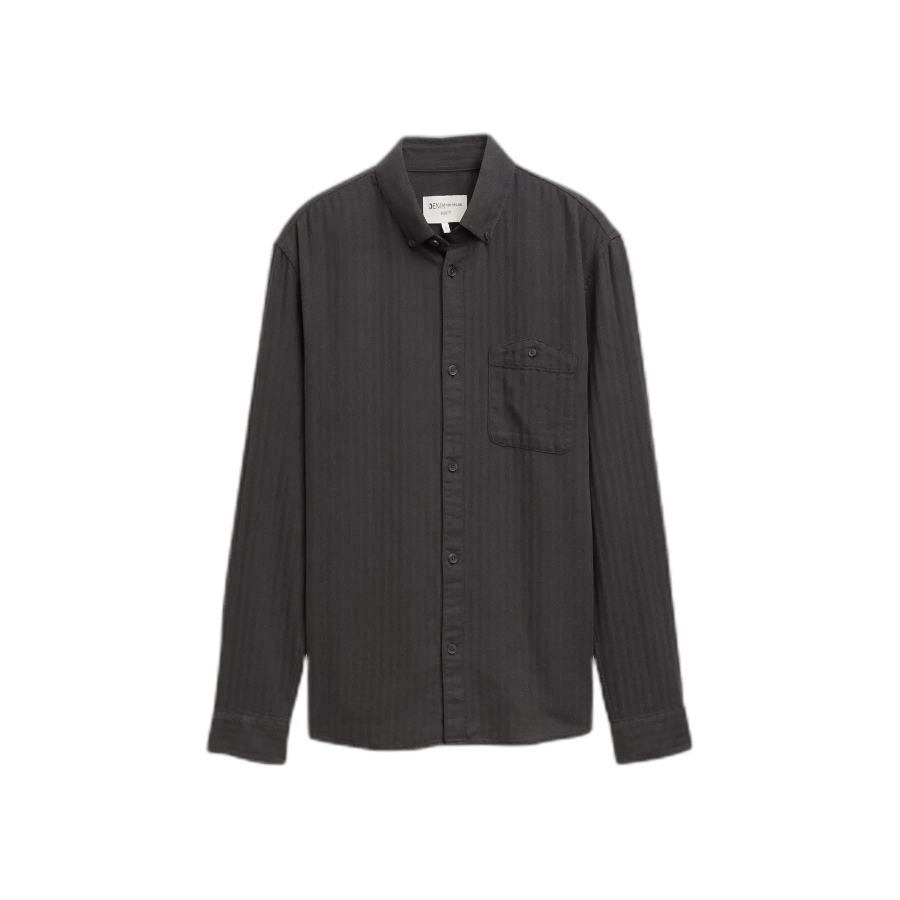 Camicia a maniche lunghe bicolore a zigzag Tom Tailor Denim