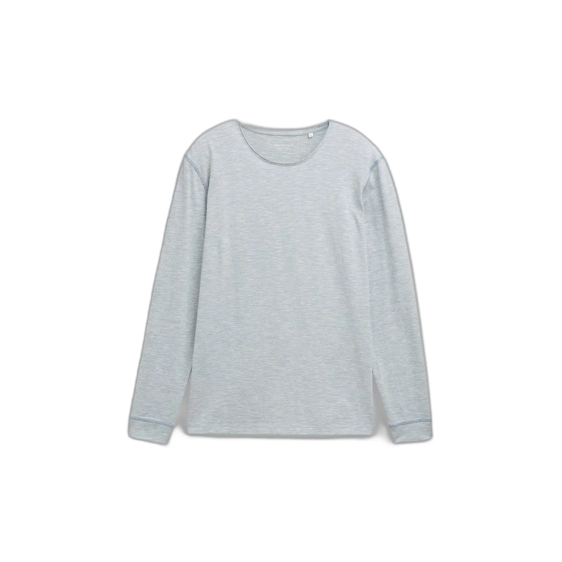 T-shirt a maniche lunghe strutturato con bordo aperto Tom Tailor Denim