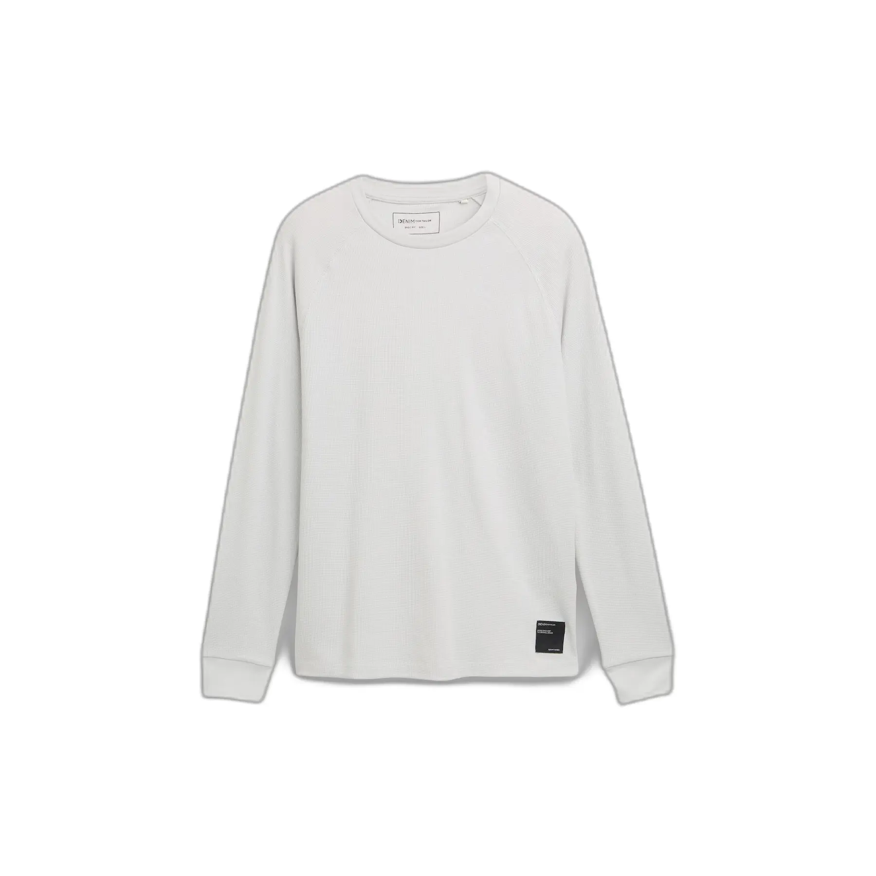 T-shirt a maniche lunghe strutturato raglan Tom Tailor Denim