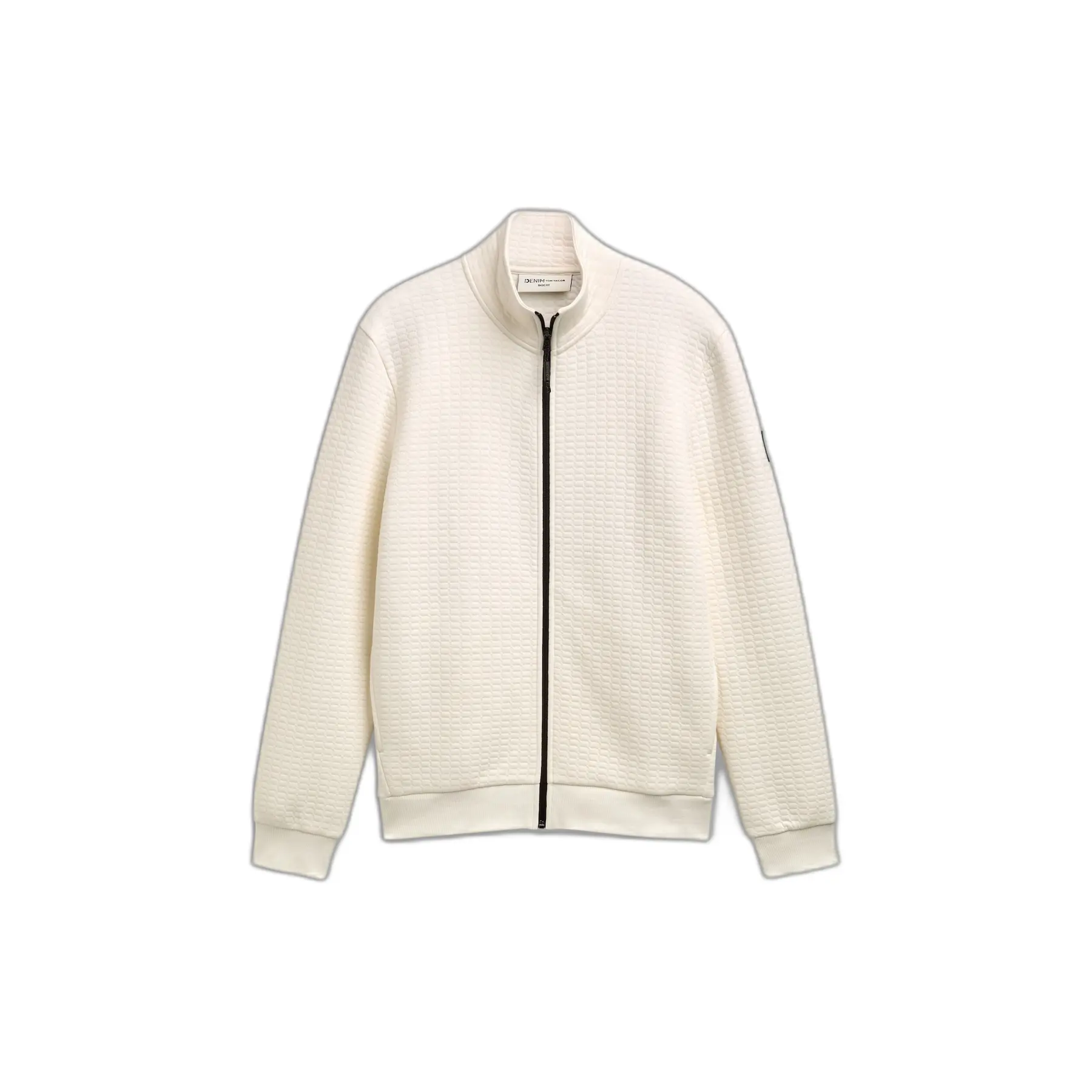 Felpa strutturata con collo alto Tom Tailor Denim