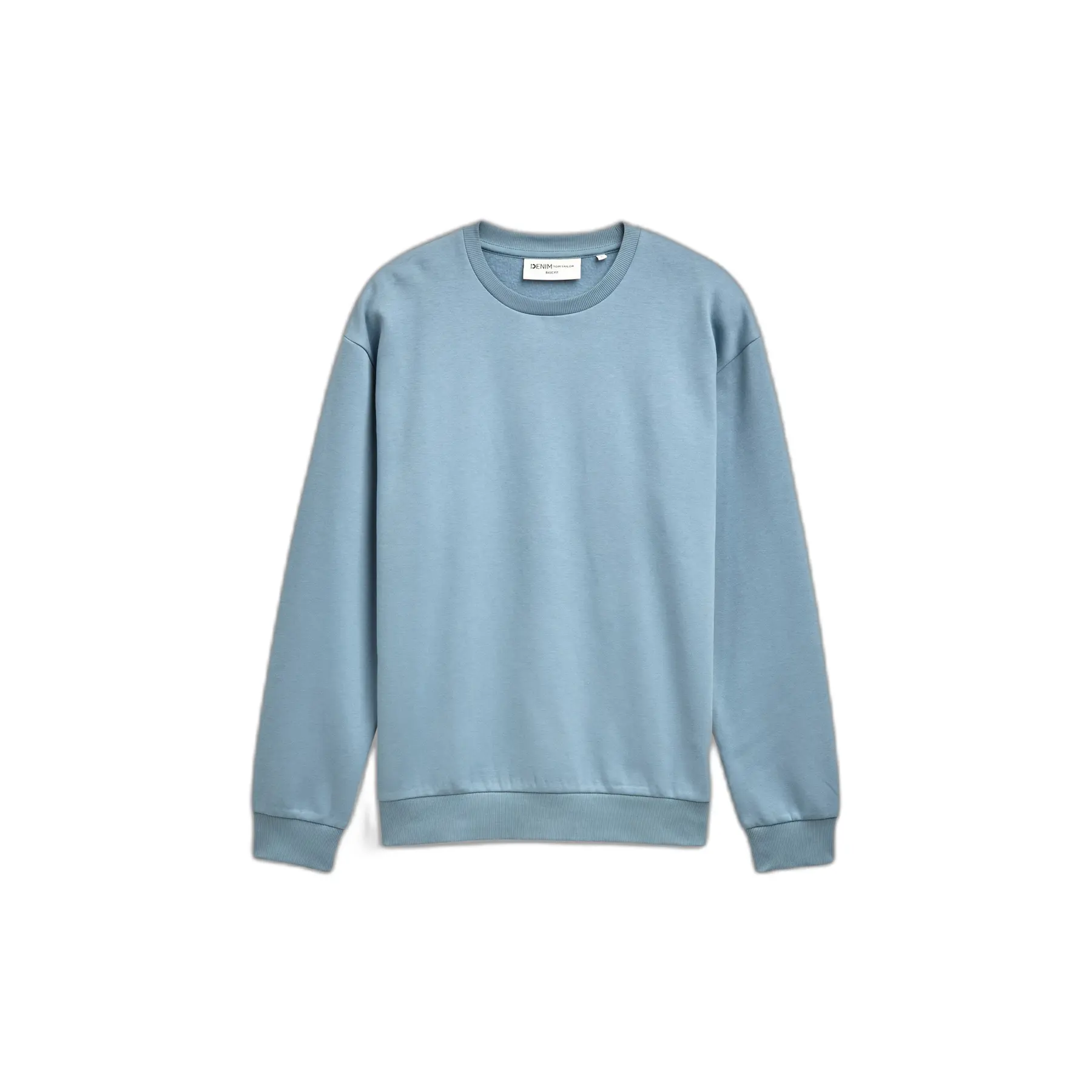 Felpa basic tinta unita collo rotondo Tom Tailor Denim