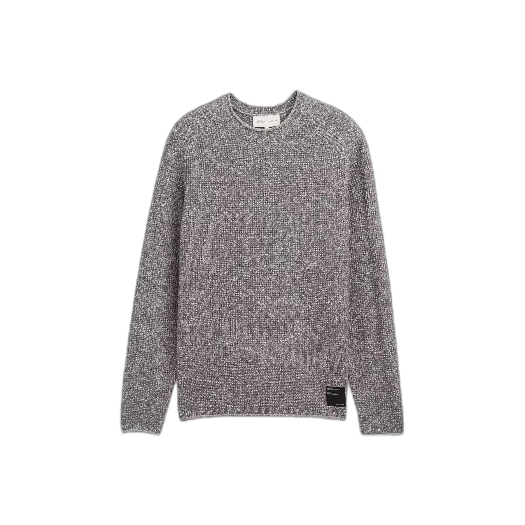 Maglione a girocollo caldo strutturato bicolore in maglia Tom Tailor Denim