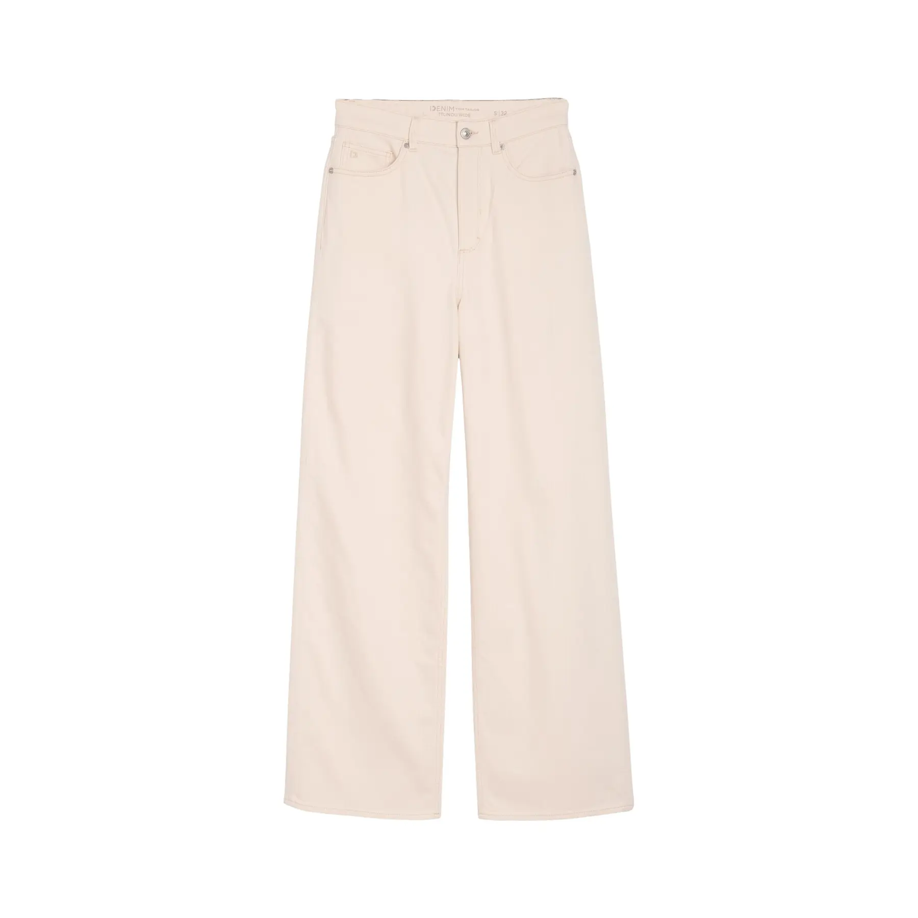 Jeans wide con tasche laterali davanti e tasche applicate dietro donna Tom Tailor Denim Linou