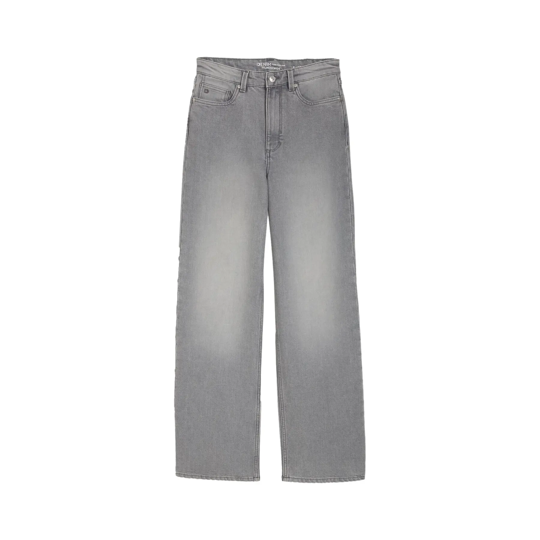 Jeans wide con tasche laterali davanti e tasche applicate dietro donna Tom Tailor Denim Linou