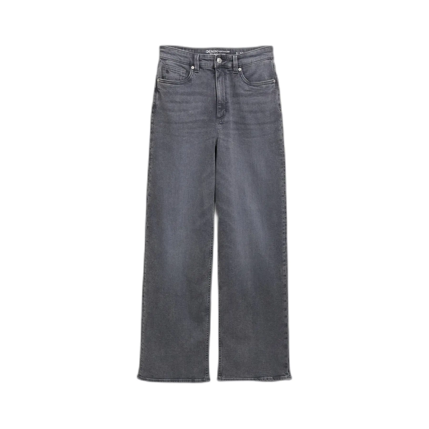 Jeans wide con tasche laterali davanti e tasche applicate dietro donna Tom Tailor Denim Linou