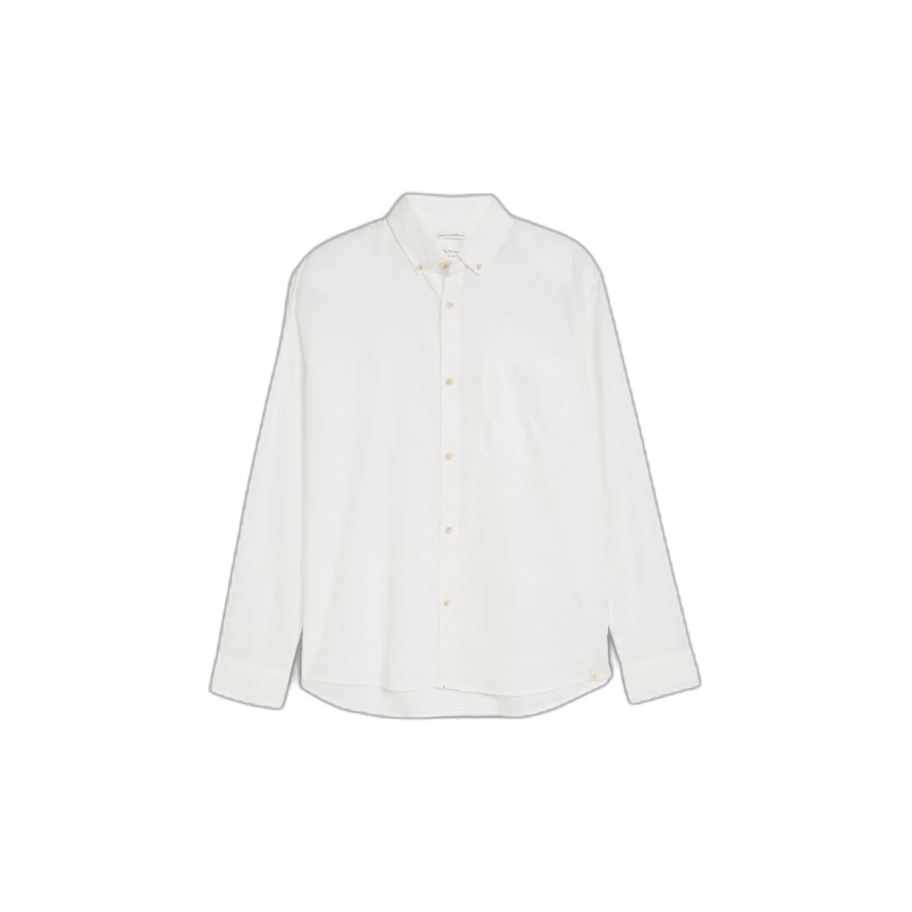 Camicia a maniche lunghe in cotone lino Tom Tailor Denim Relaxed