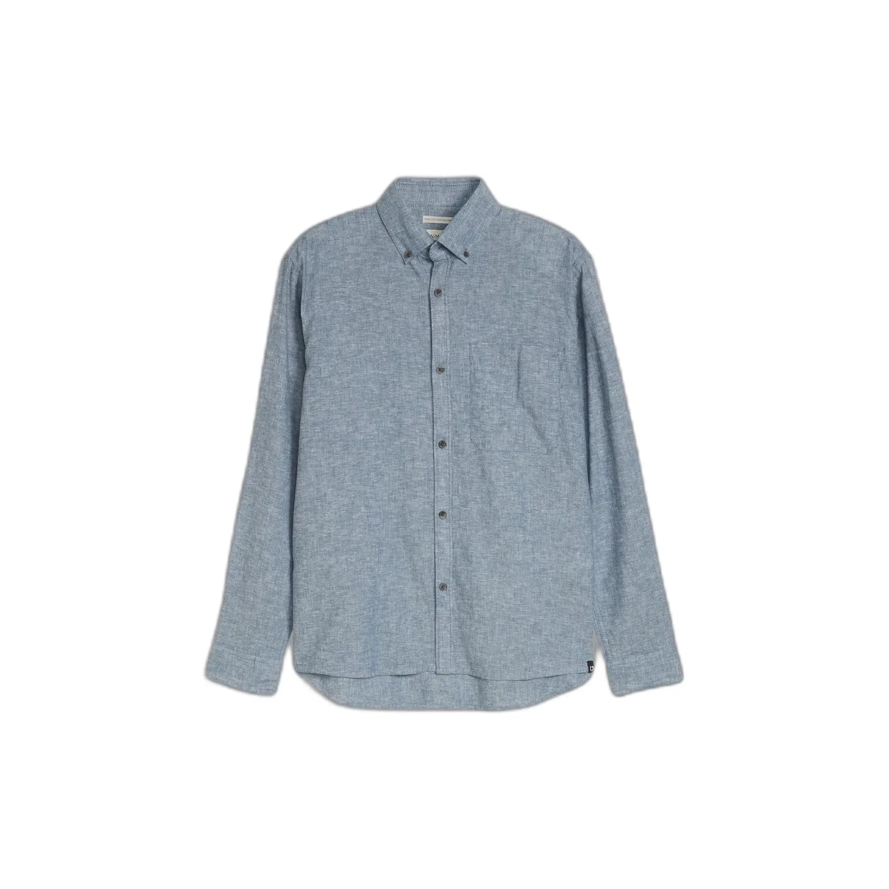Camicia a maniche lunghe in cotone lino Tom Tailor Denim Relaxed