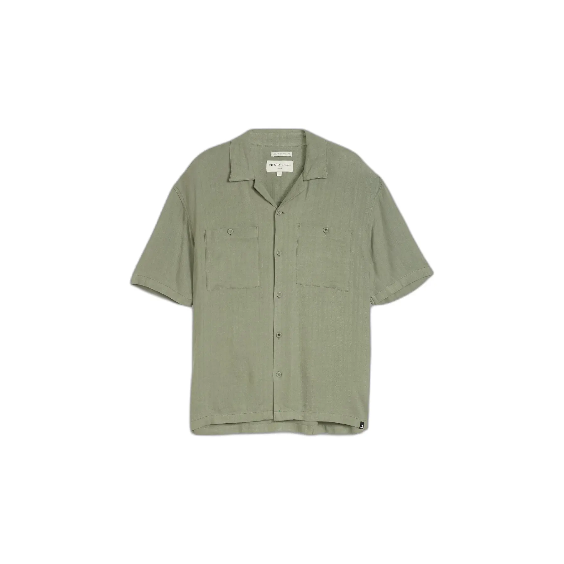 Camicia Strutturata Viscosa Lino Tom Tailor Denim loose fit