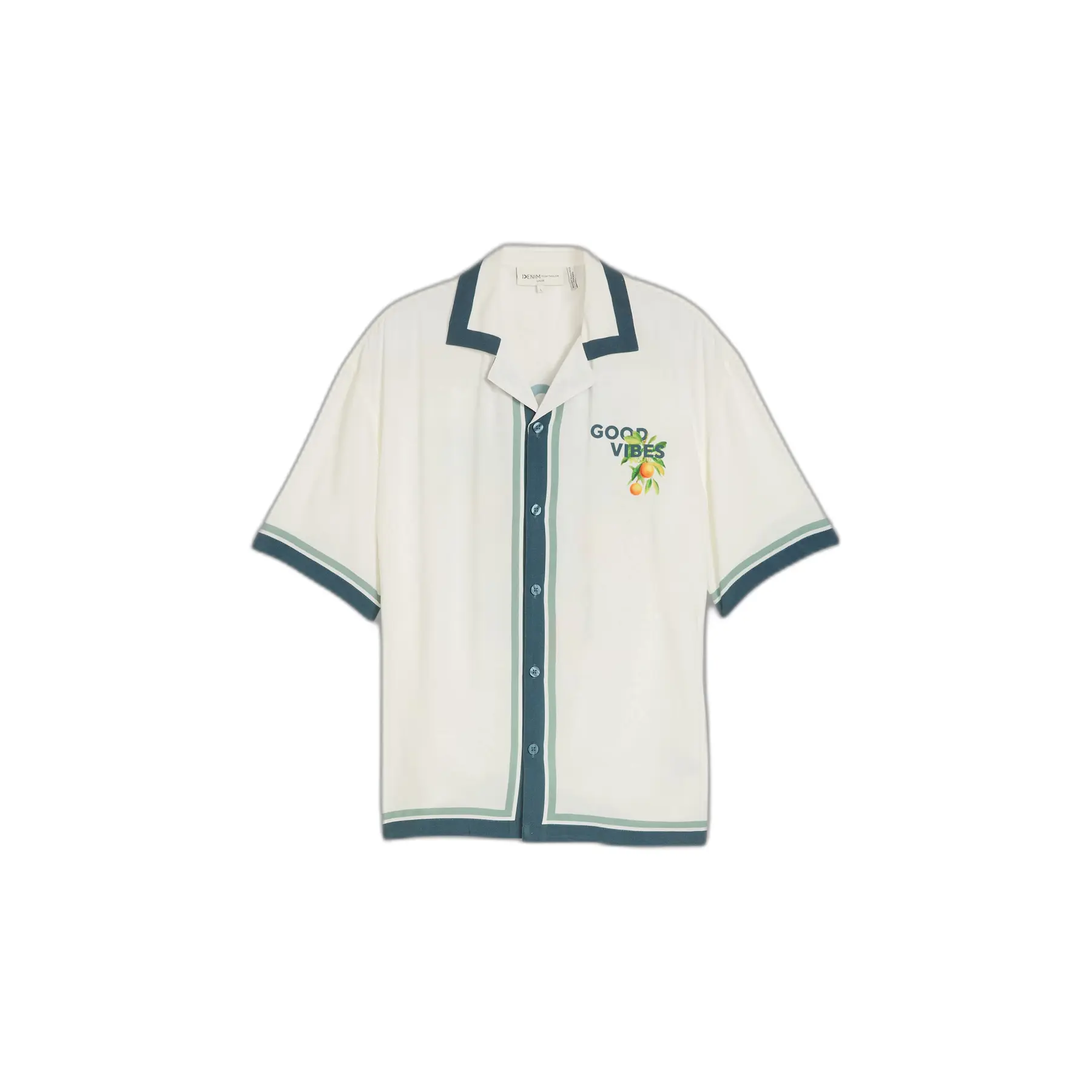 Chemise da vacanza in viscosa Tom Tailor Denim loose
