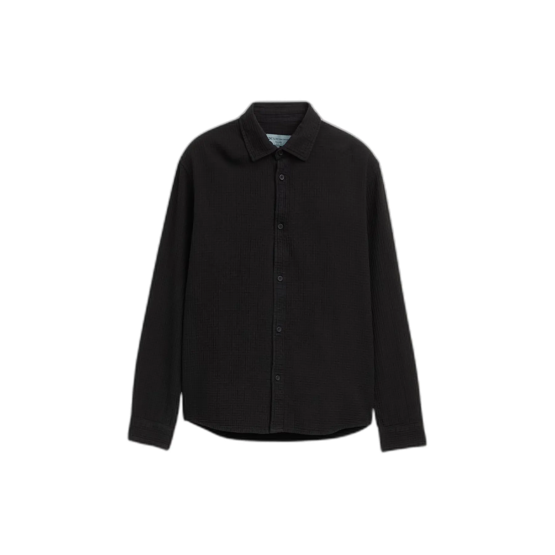 Camicia a maniche lunghe strutturata Tom Tailor Denim GMT Dye