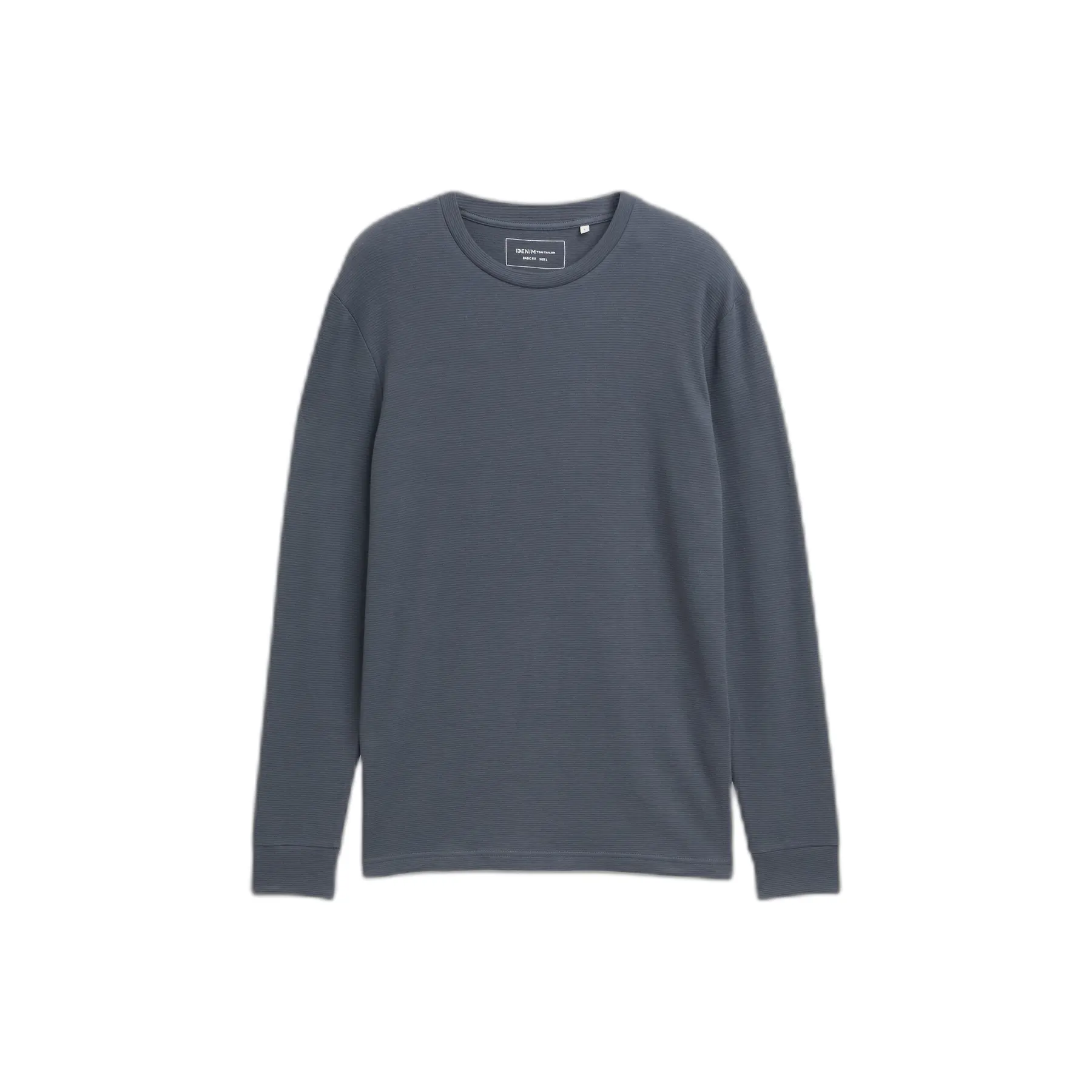 T-shirt a maniche lunghe strutturato Tom Tailor Denim