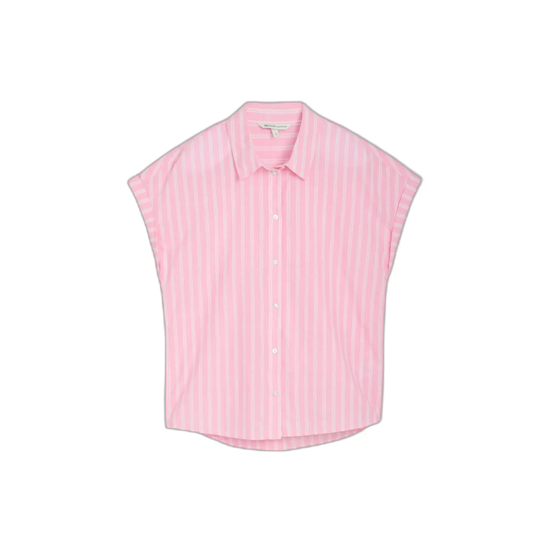 Camicia maniche corte cotone donna Tom Tailor Denim