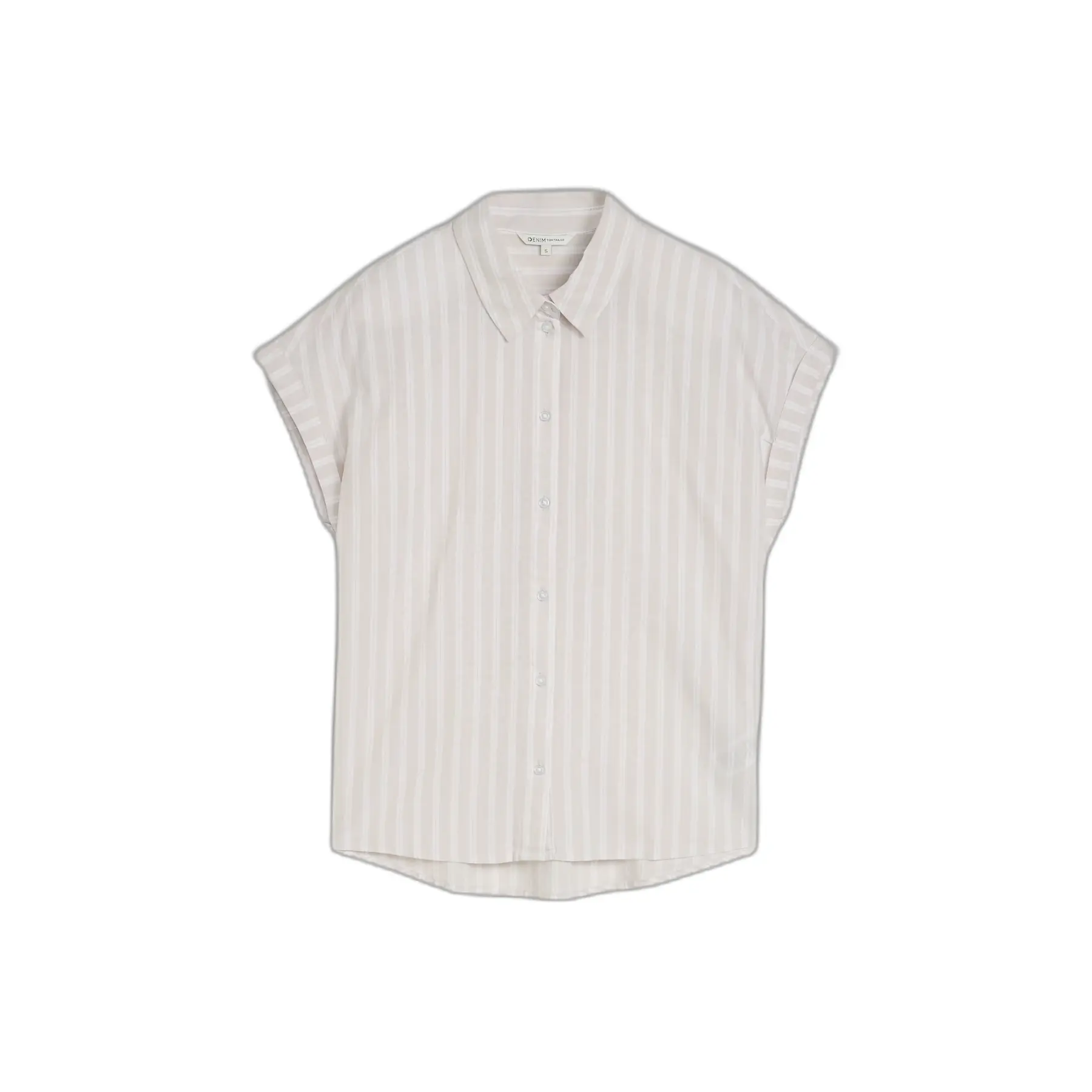 Camicia maniche corte cotone donna Tom Tailor Denim