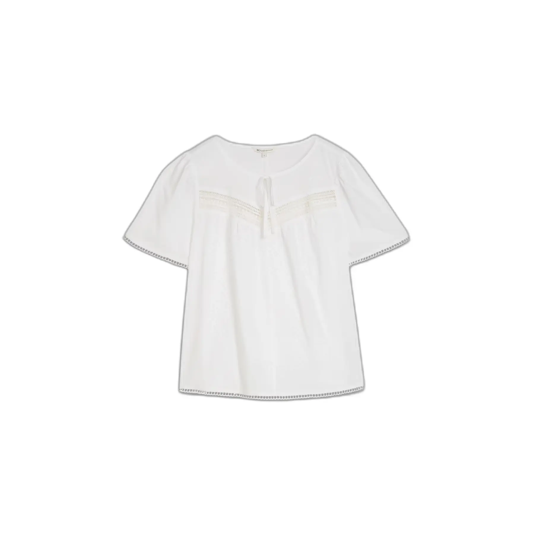 Blusa all'uncinetto a righe donna Tom Tailor Denim