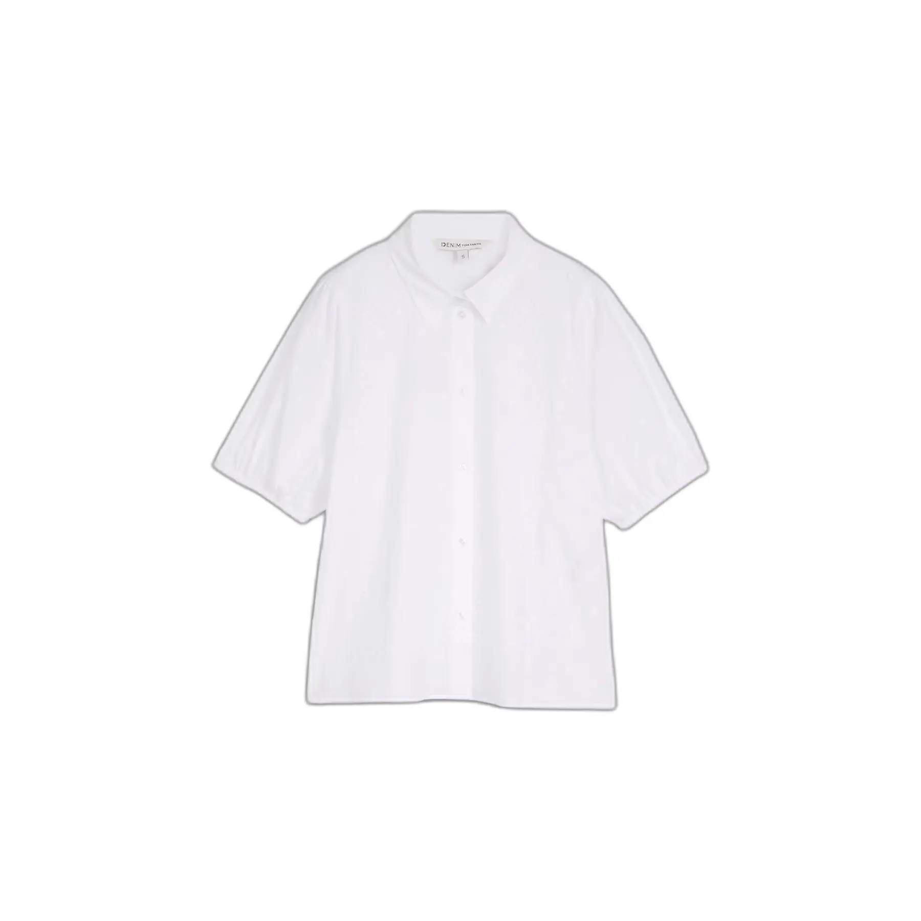 Camicetta a maniche corte in cotone a pois donna Tom Tailor Denim