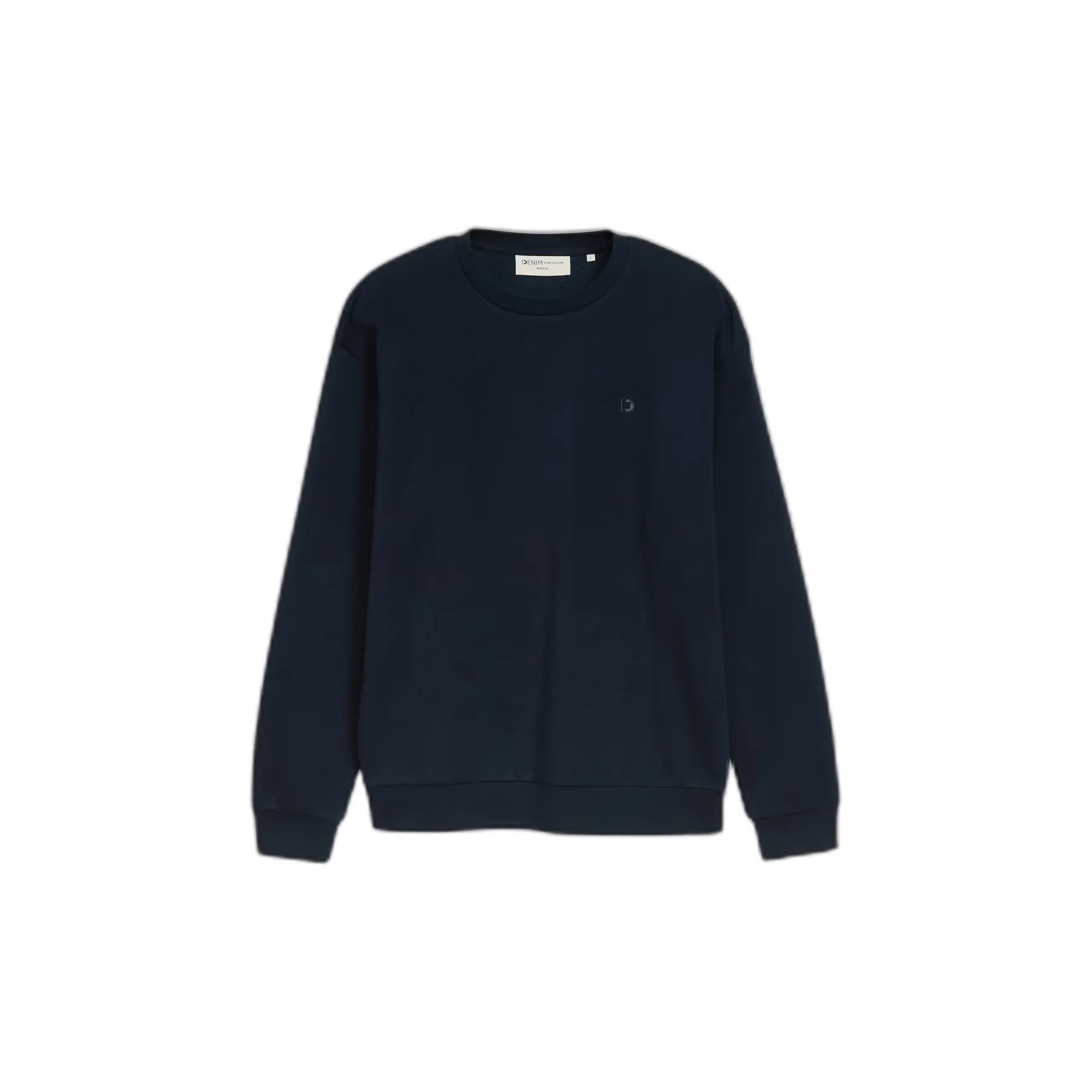 Felpa unicolore collo rotondo Tom Tailor Denim