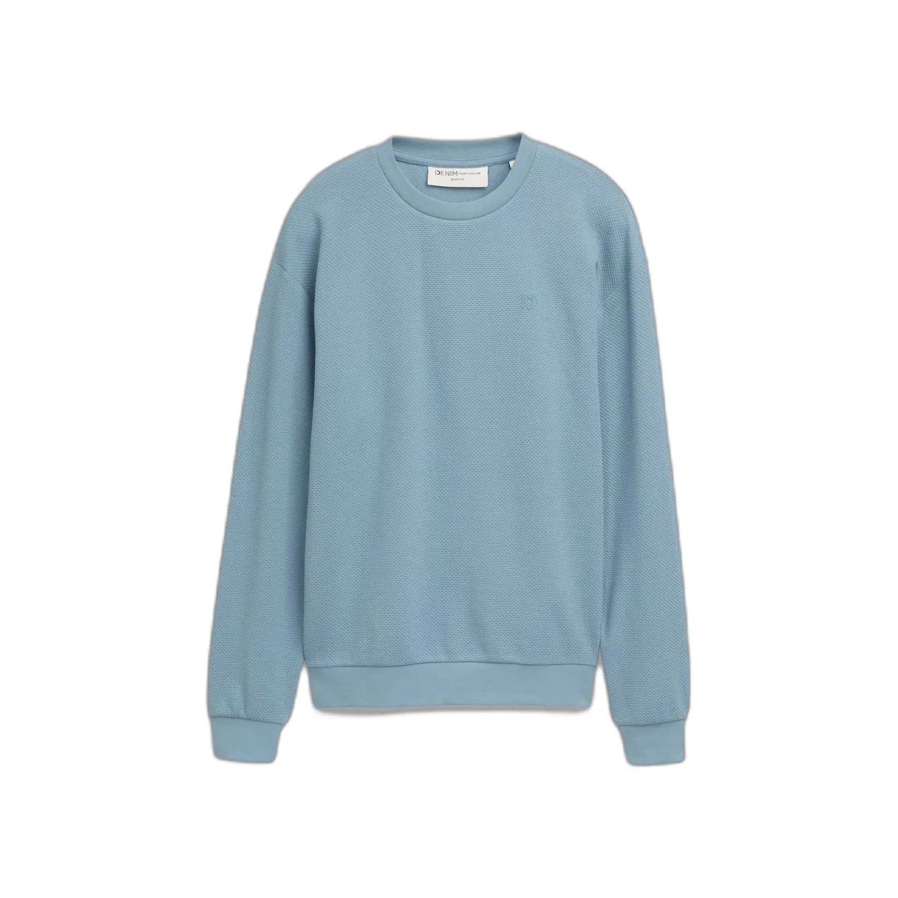 Felpa strutturata con collatione rotonda Tom Tailor Denim