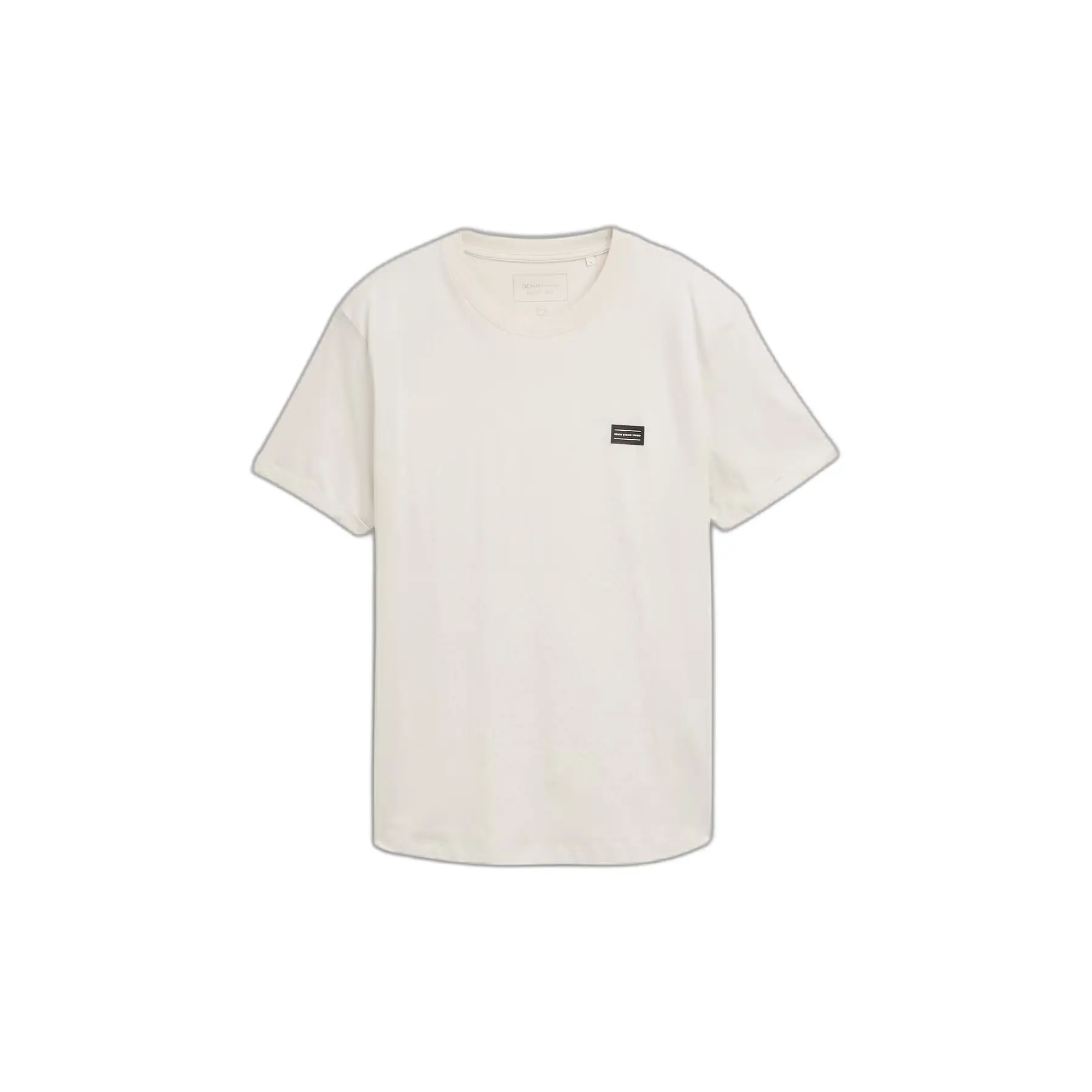 T-shirt con orlo arrotondato a rovescio maniche Tom Tailor Denim