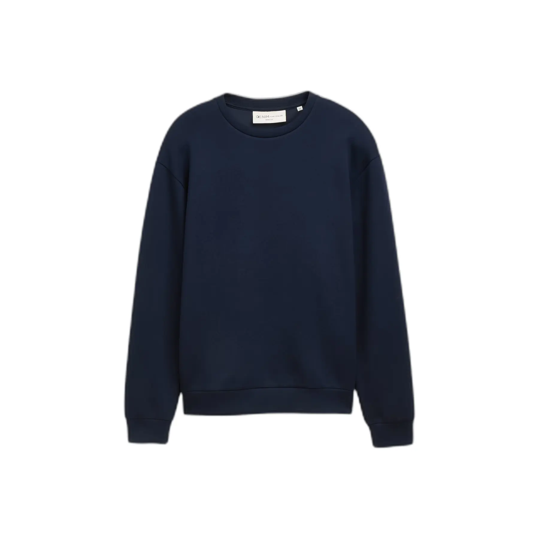 Felpa unica e semplice con colletto rotondo Tom Tailor Denim