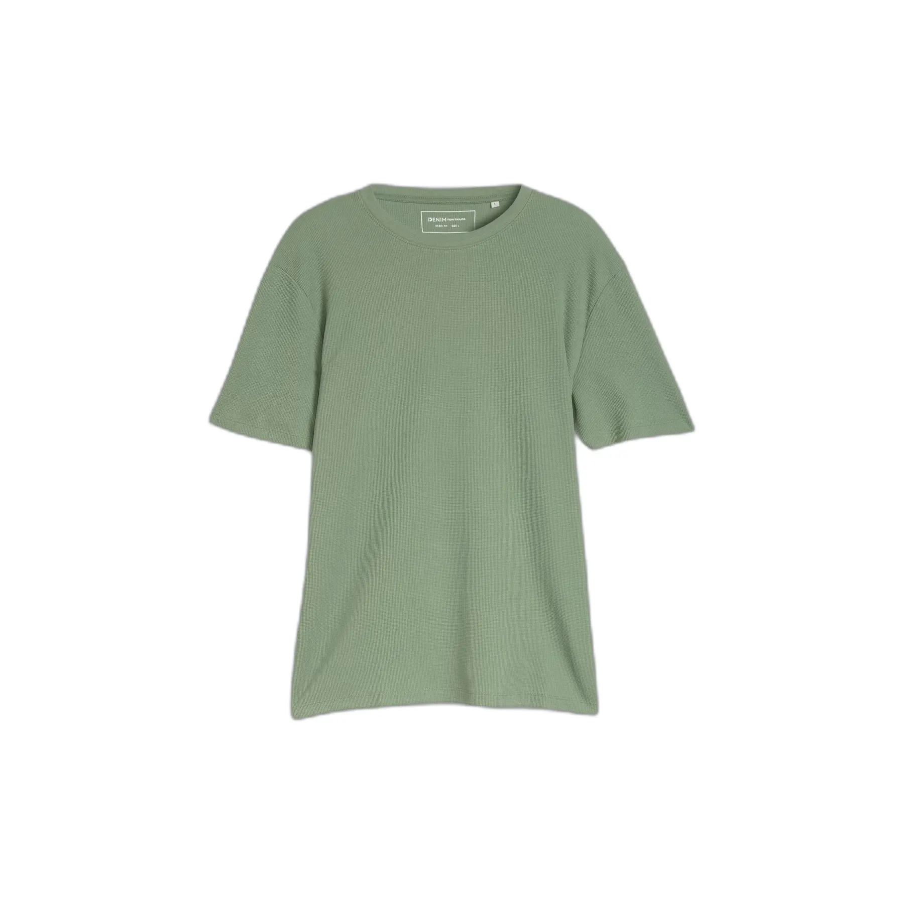 T-shirt Strutturato a Texture Stampata Tom Tailor Denim