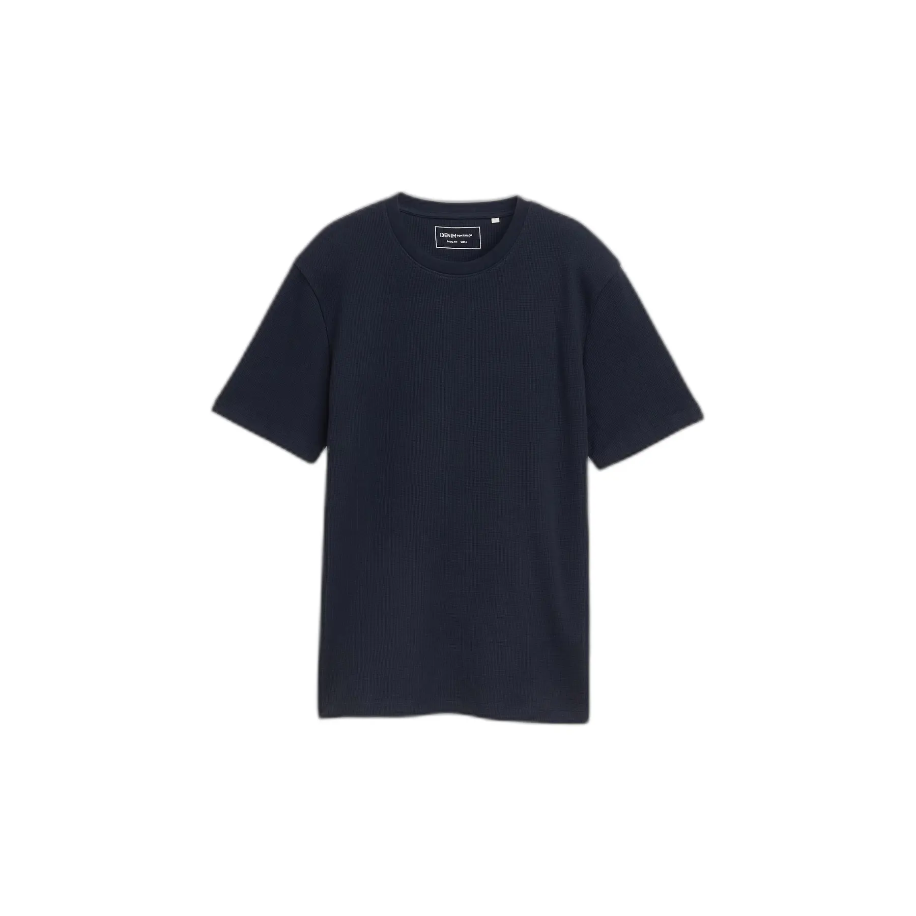 T-shirt Strutturato a Texture Stampata Tom Tailor Denim