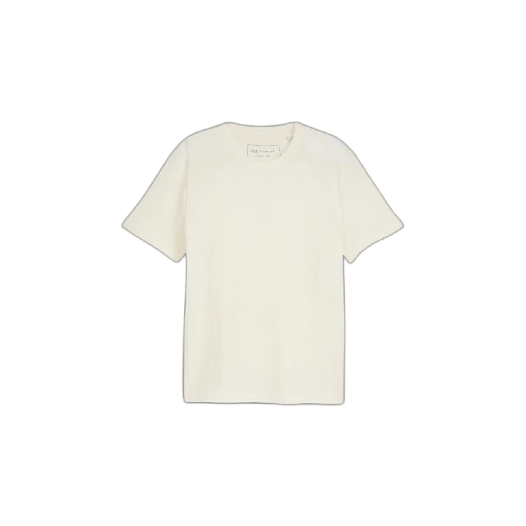 T-shirt Strutturato a Texture Stampata Tom Tailor Denim