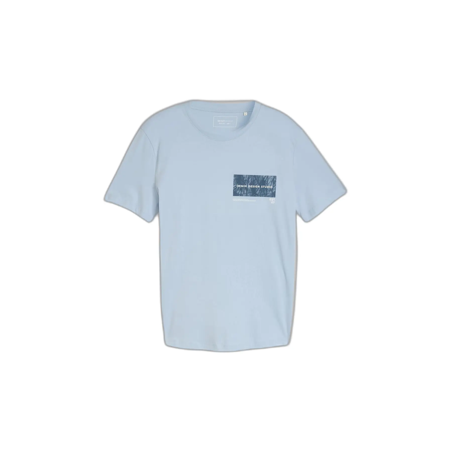 T-shirt con orlo rotondo stampato Tom Tailor Denim