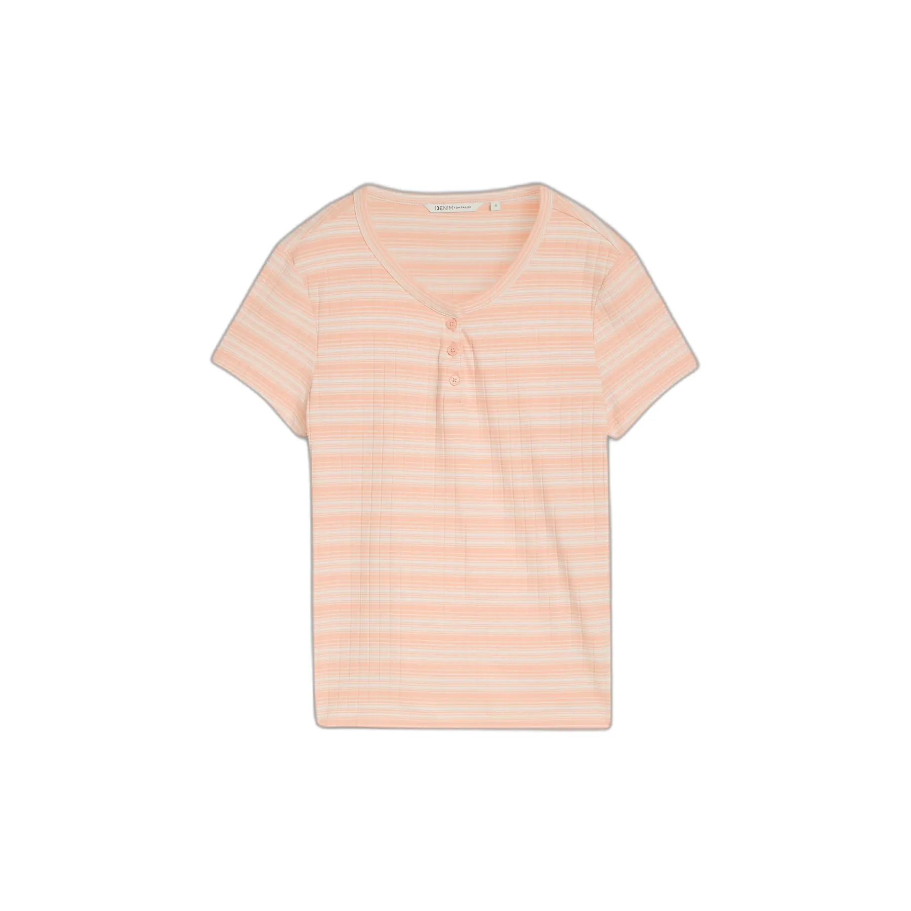 T-shirt a righe col tunisino donna Tom Tailor Denim