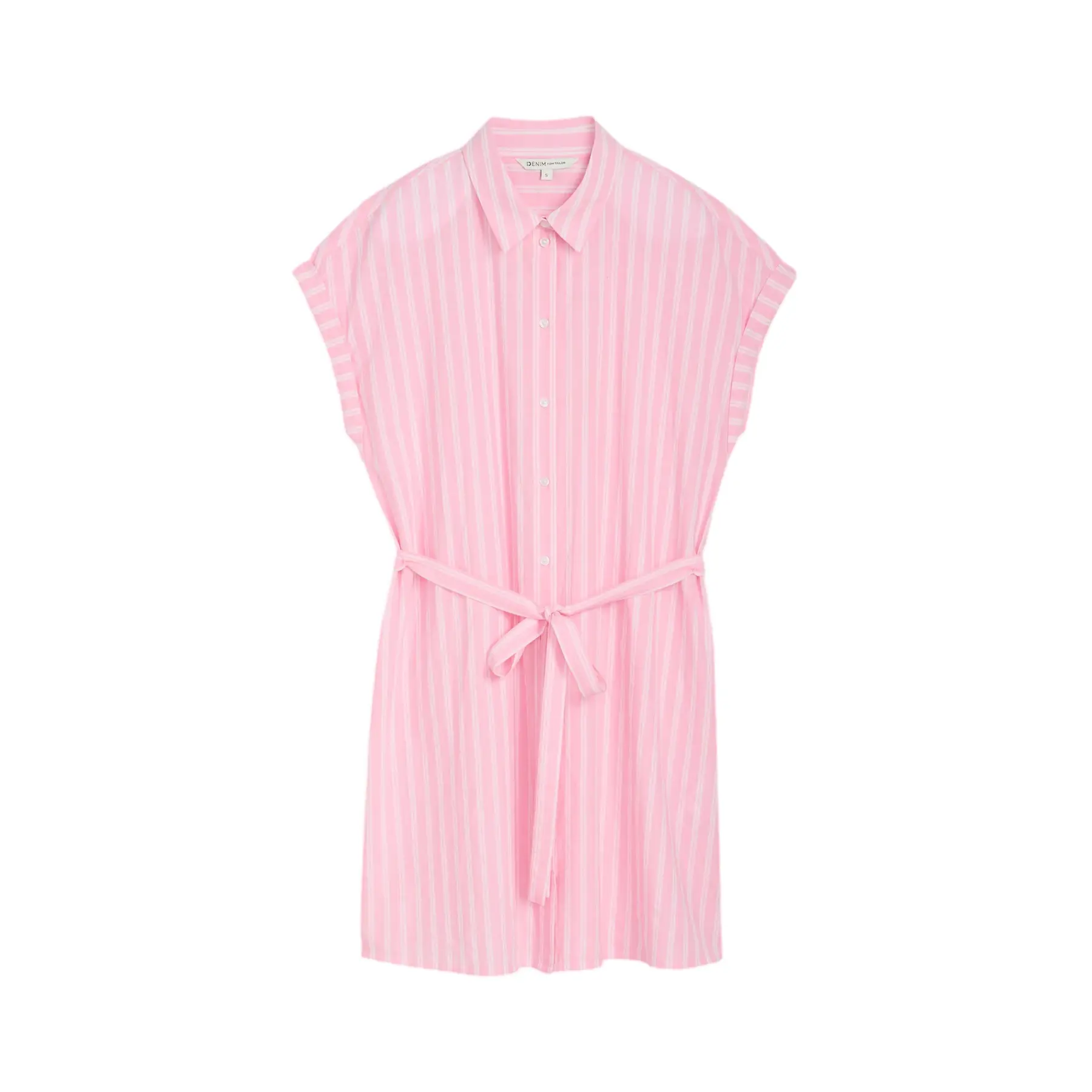 Robe chemise mini rayée donna Tom Tailor Denim