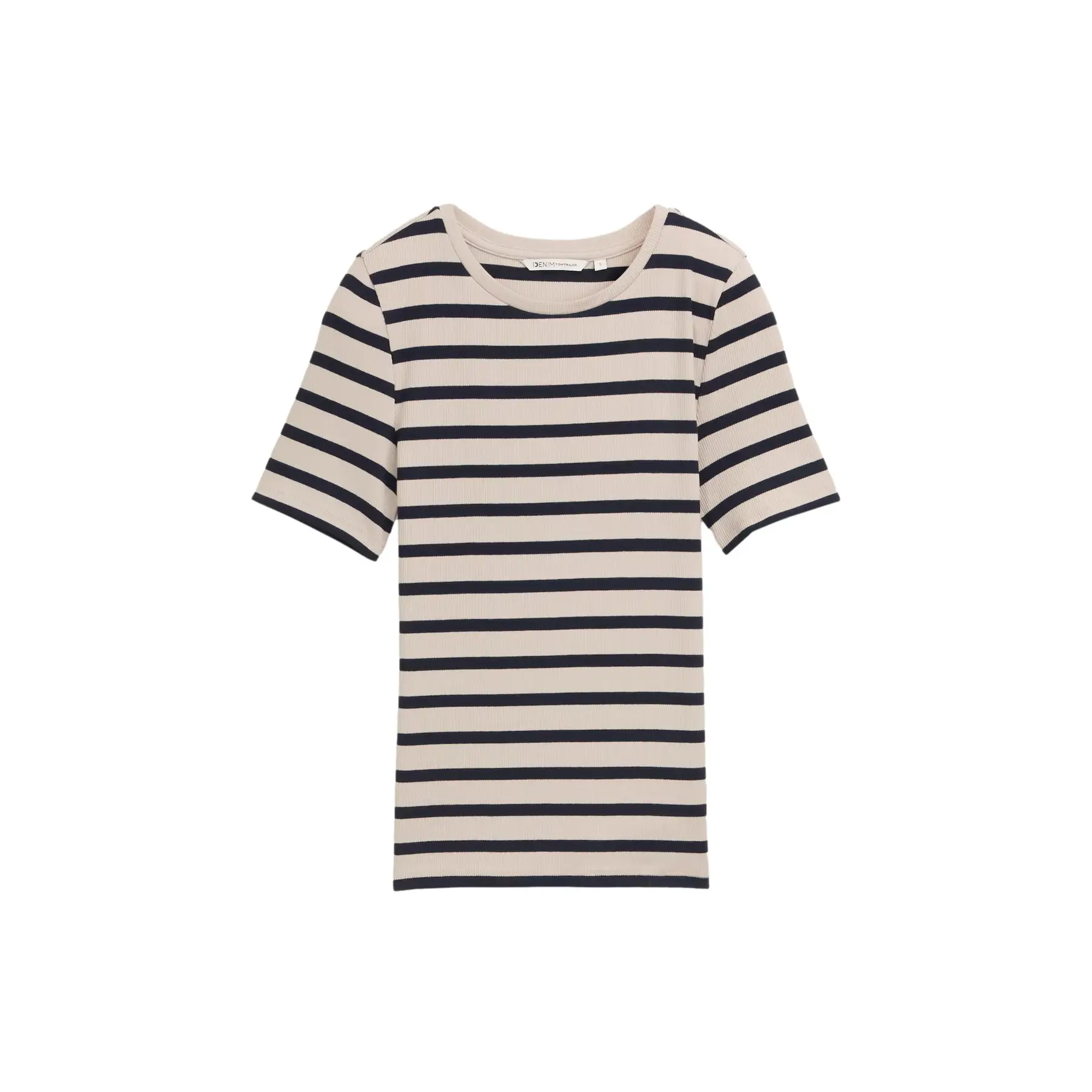 Streifenripp T-Shirt Damen Tom Tailor Denim