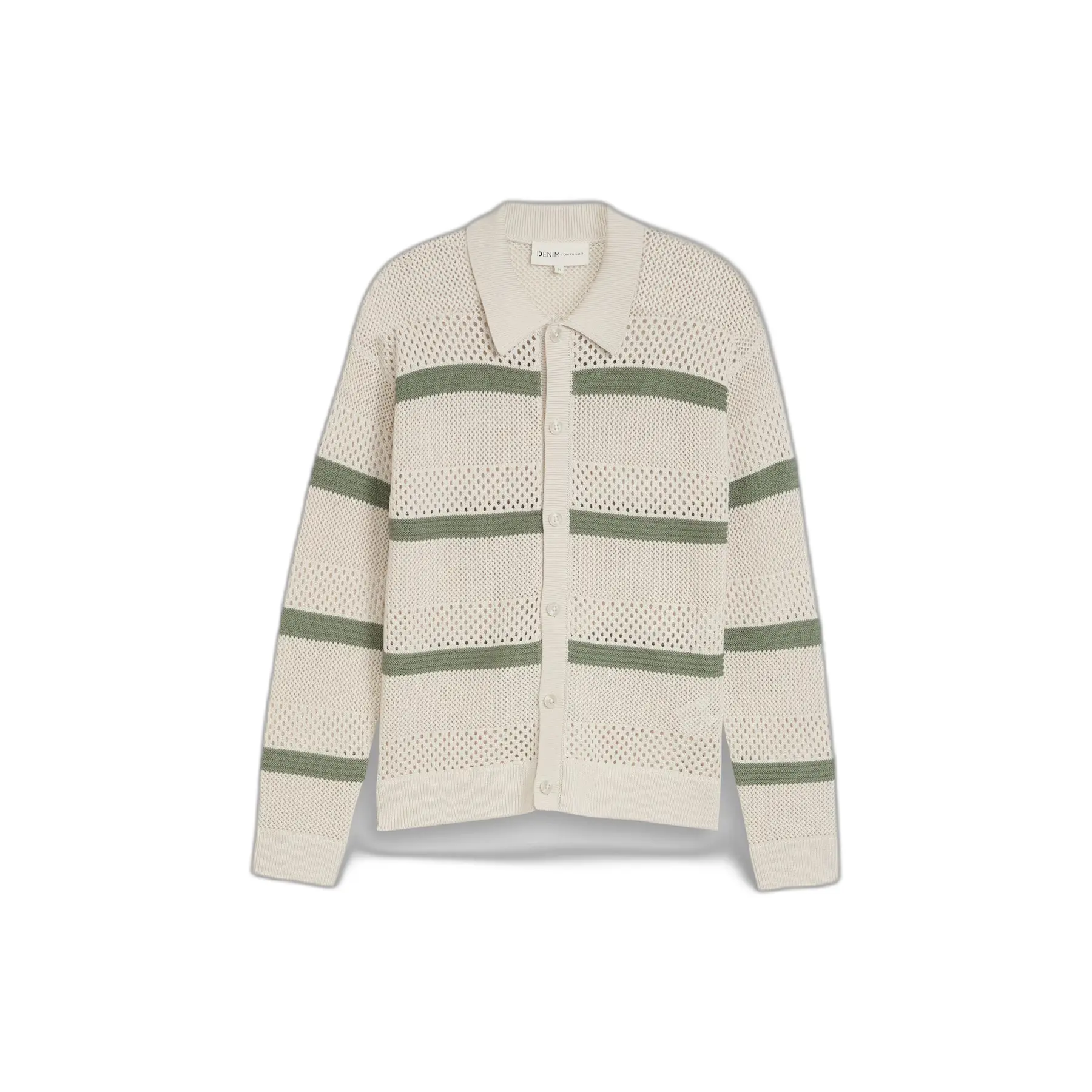 Cardigan con colletto a polo Tom Tailor Denim