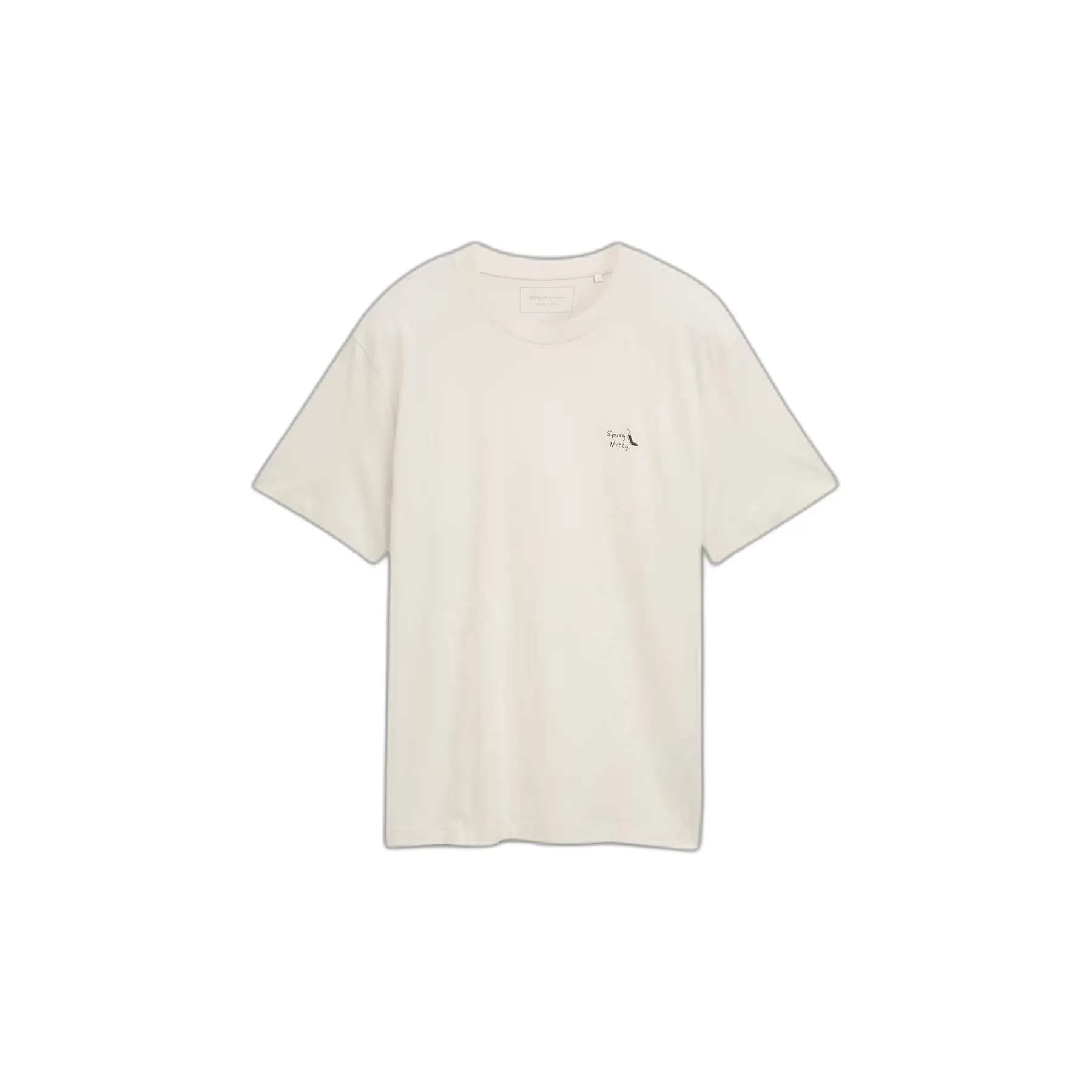 T-shirt relaxed con stampa sul petto Tom Tailor Denim