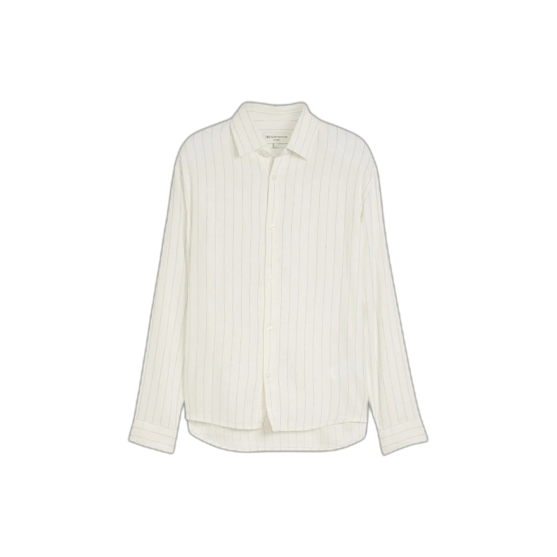 Camicia relaxed a righe maniche lunghe Tom Tailor Denim