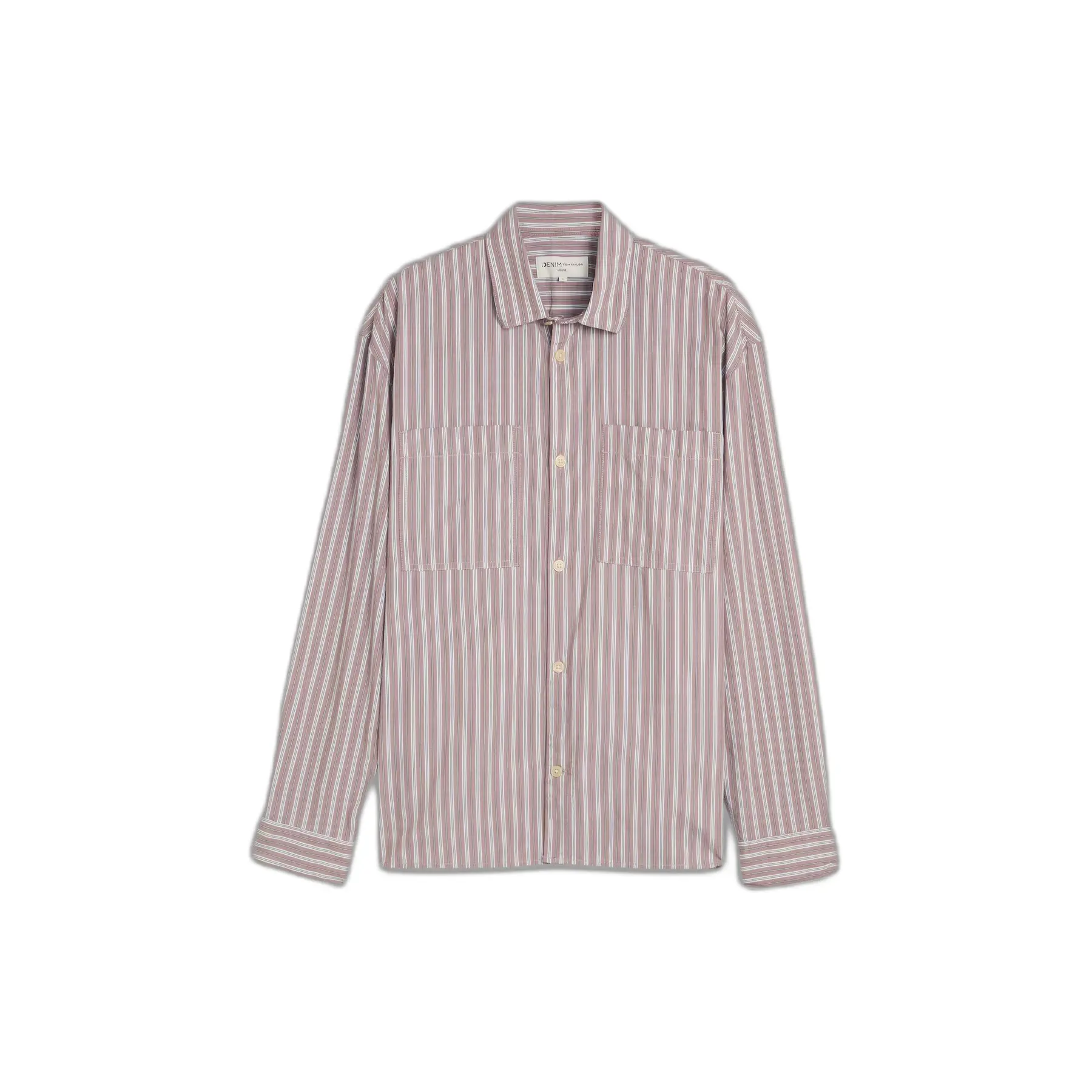 Camicia loose a righe in viscosa cotone maniche lunghe Tom Tailor Denim