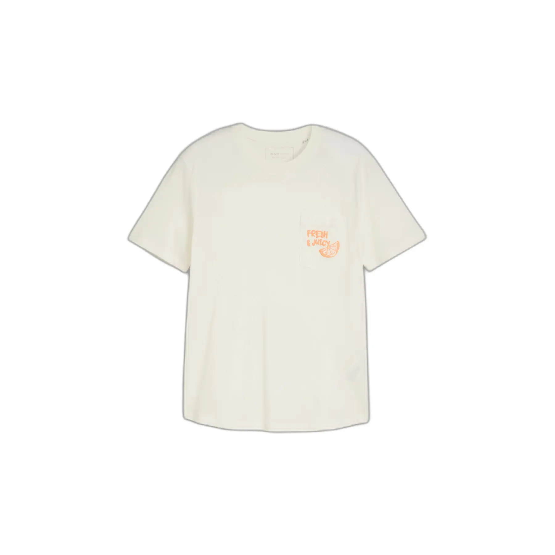 T-shirt con orlo arrotondato e tasca Tom Tailor Denim