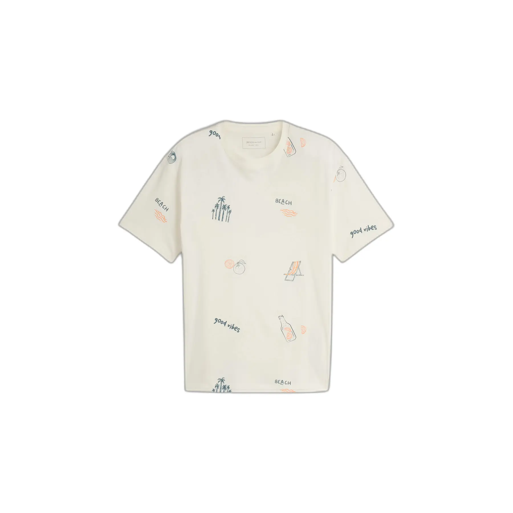 T-shirt ampia rilassato stampato Tom Tailor Denim