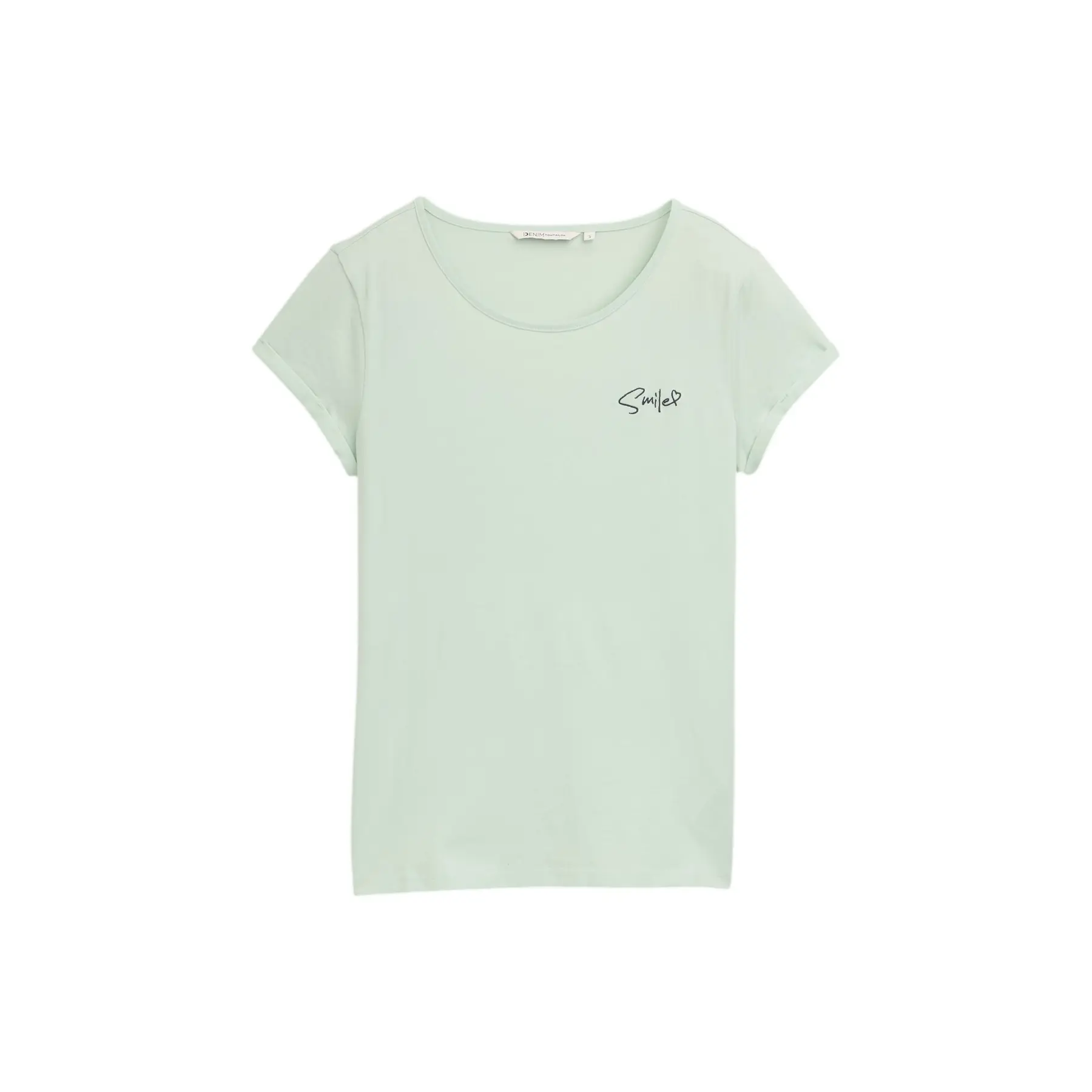 Basic Besticktes T-Shirt für Damen Tom Tailor Denim